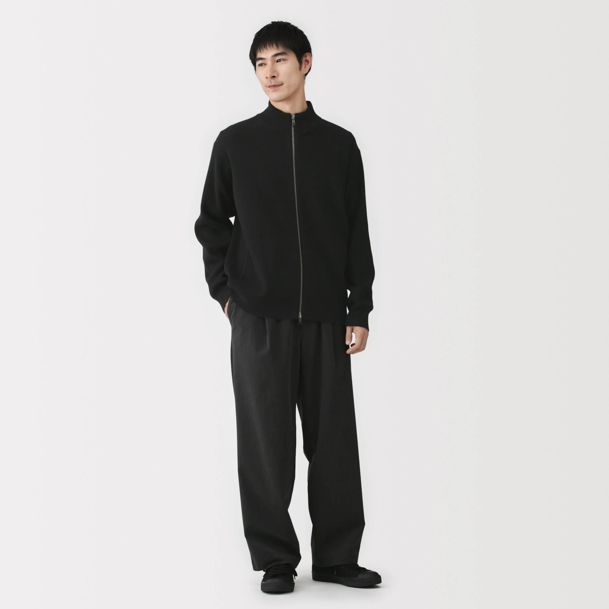 Cotton Blend Full-Zip Cardigan - Image 14