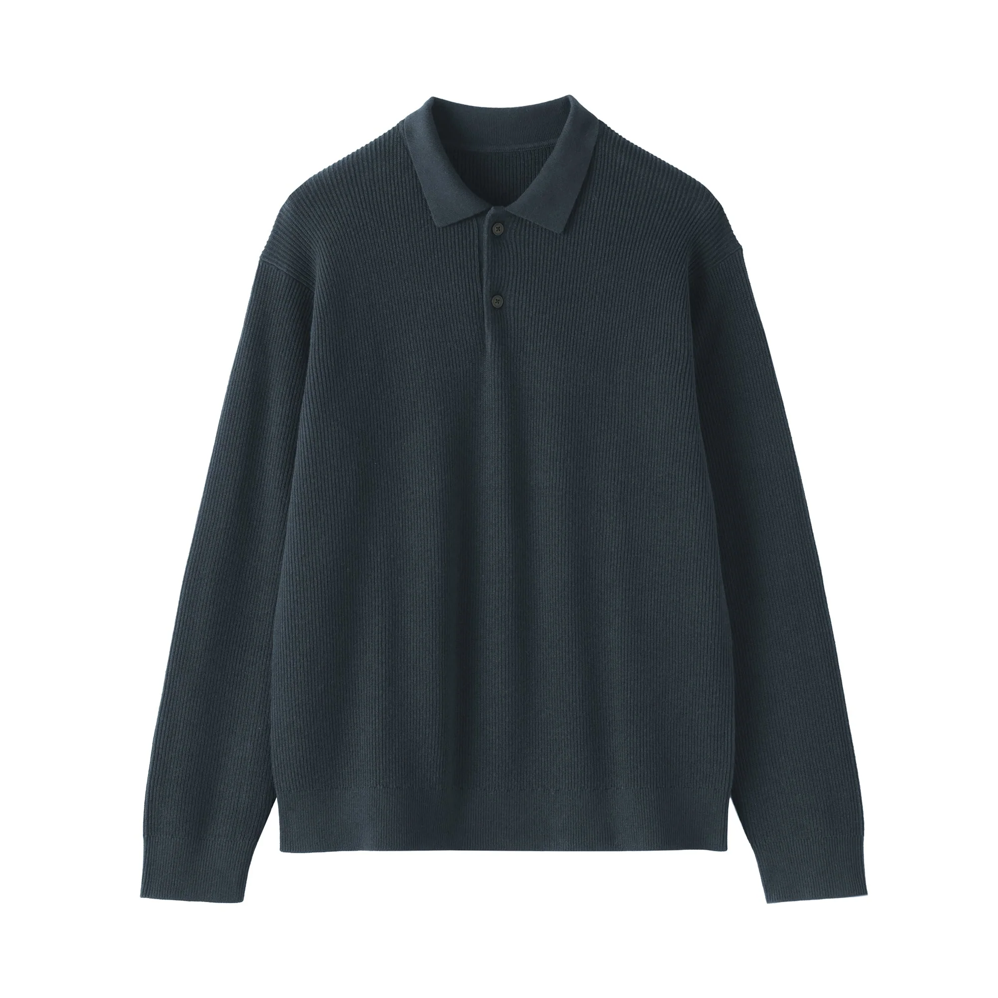 Cotton Blend Polo Sweater - Image 16