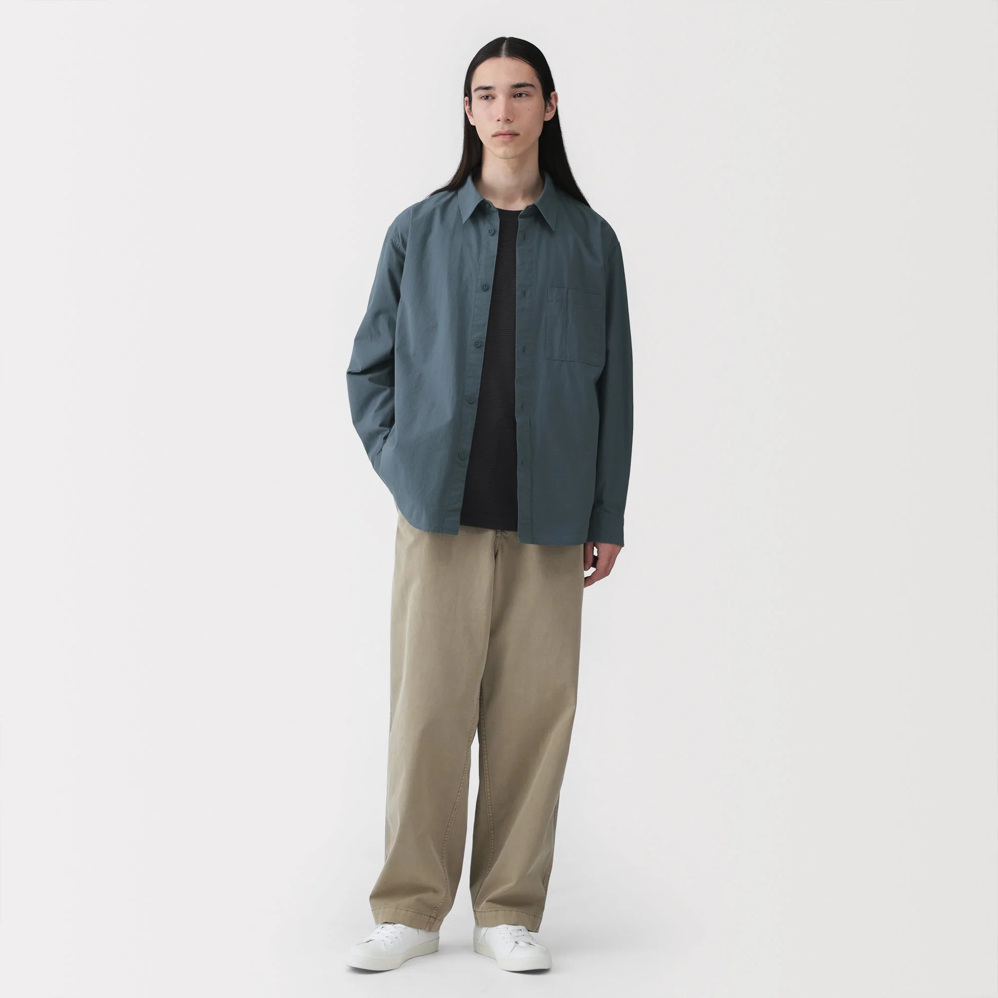 Cotton Broadcloth Overshirt - Image 4