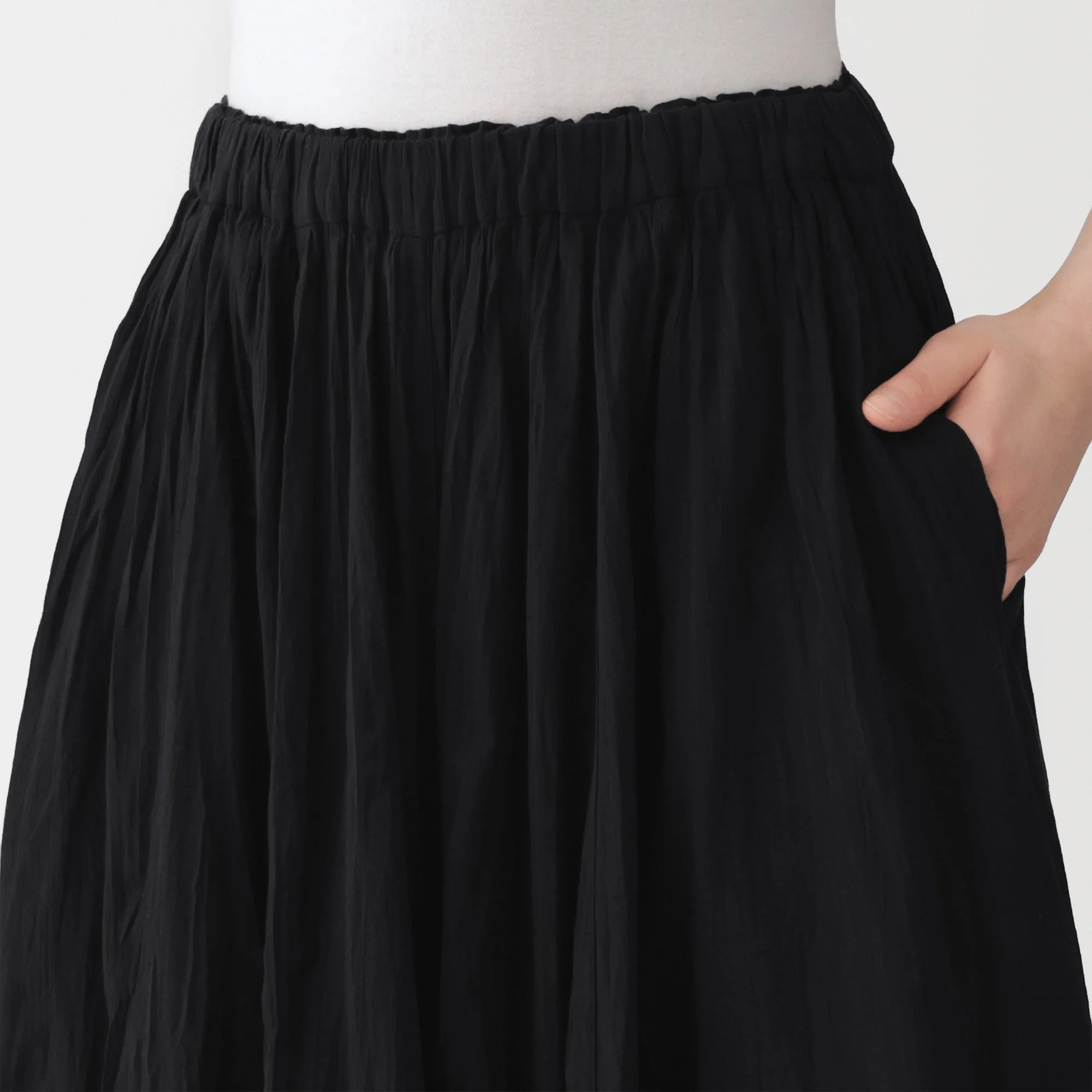 Cotton Crepe Skirt Pants - Image 42