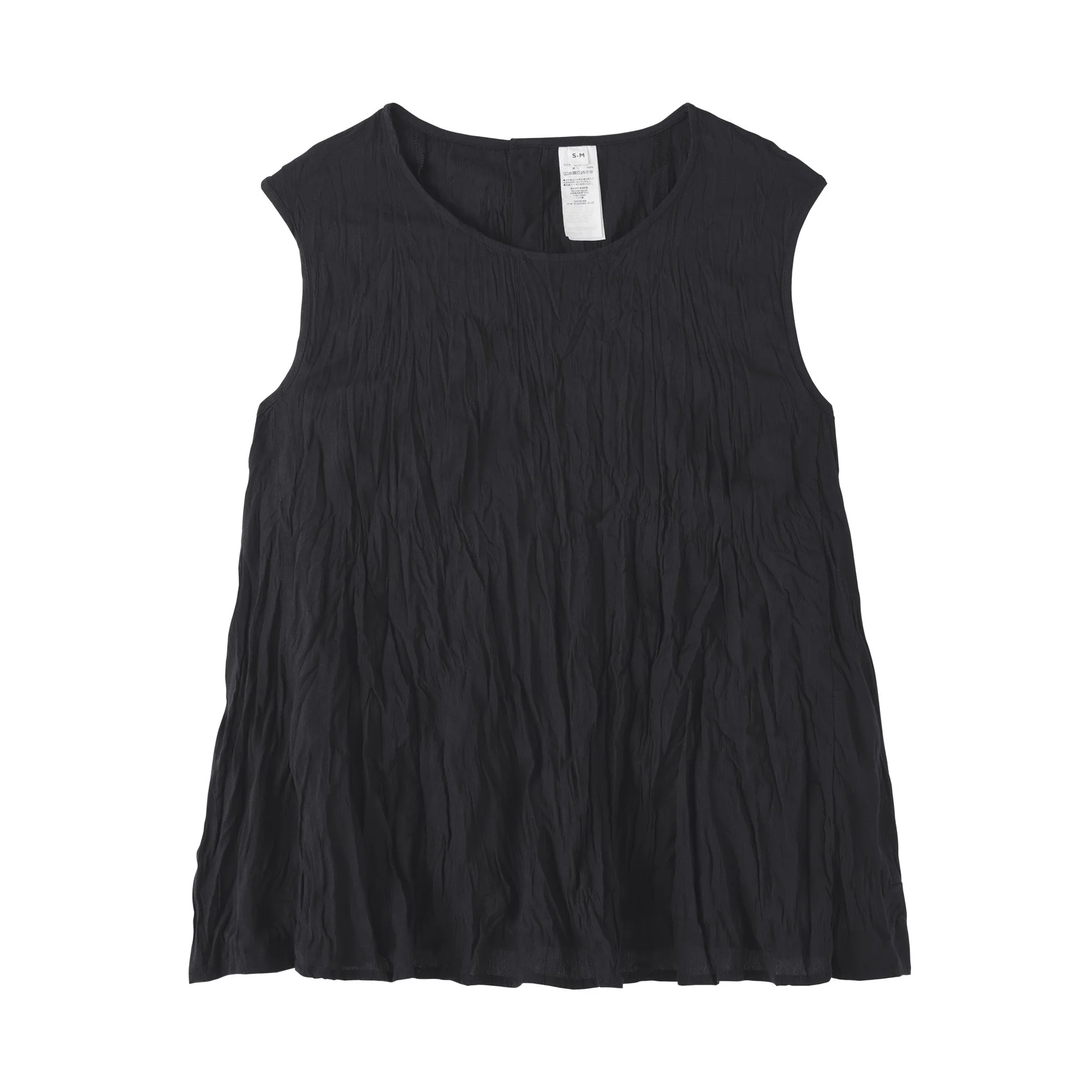 Cotton Crepe Sleeveless Blouse - Image 12