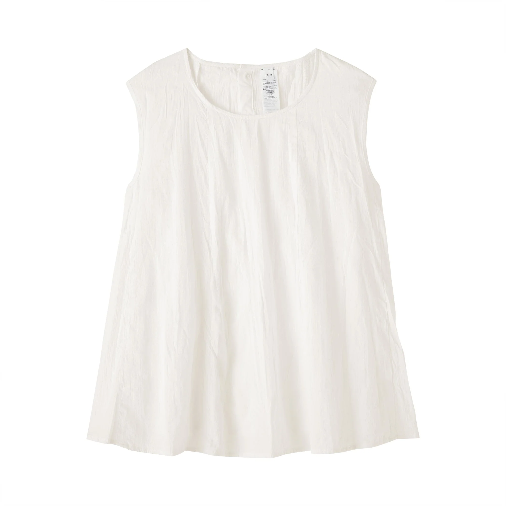 Cotton Crepe Sleeveless Blouse - Image 2