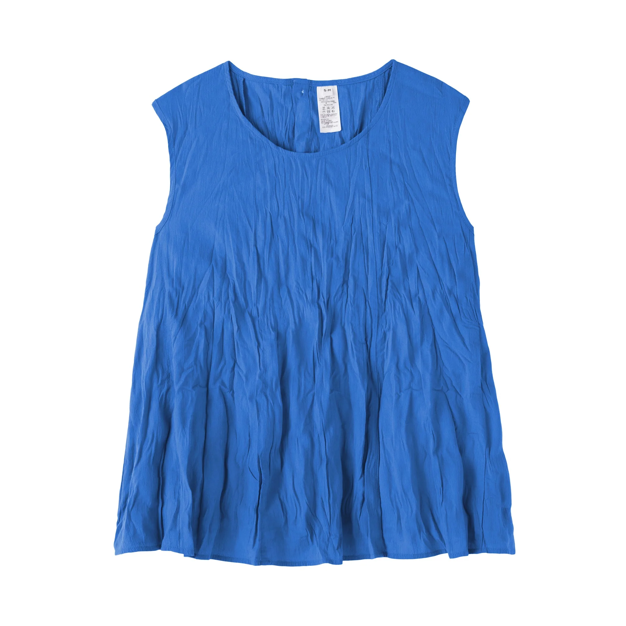 Cotton Crepe Sleeveless Blouse - Image 22