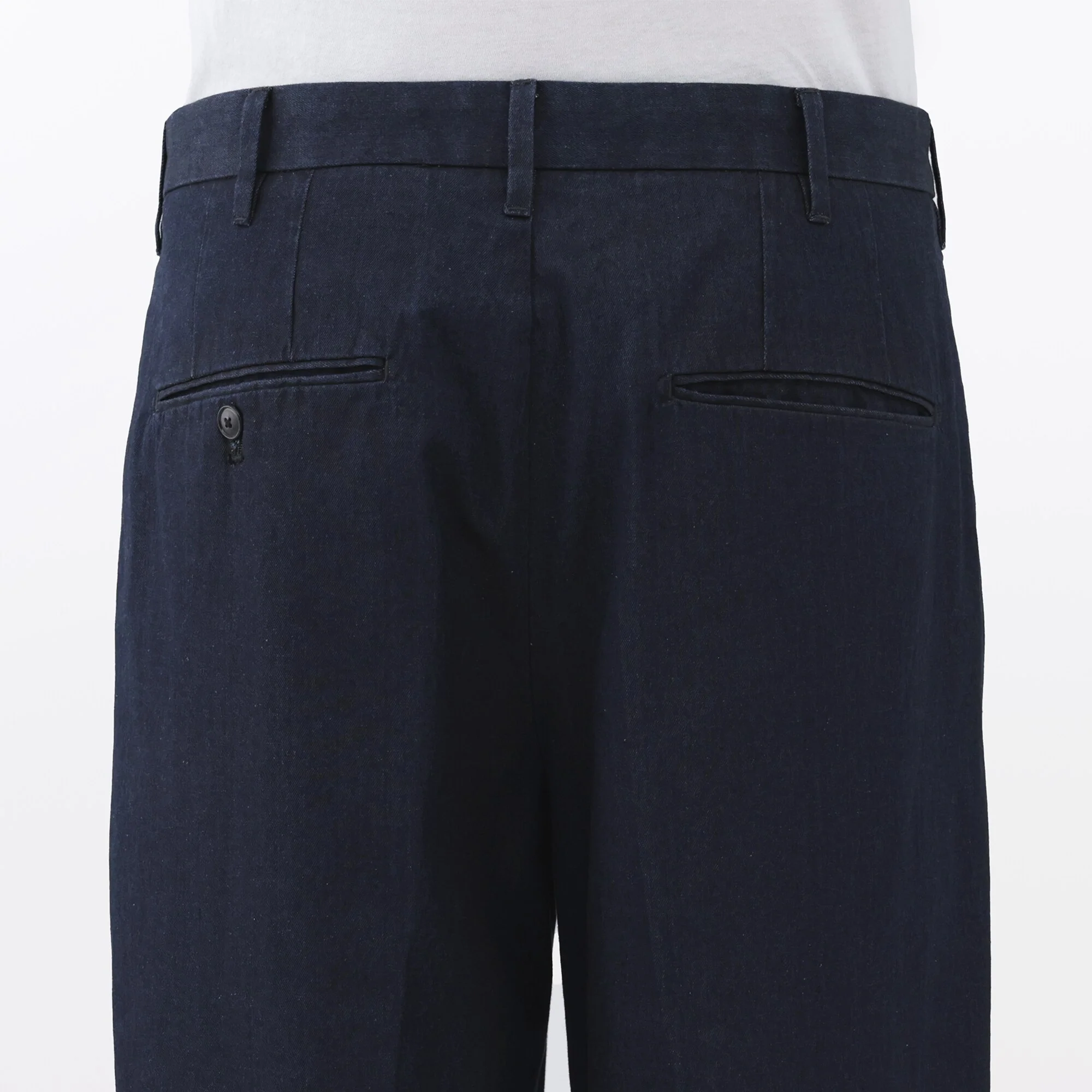 Cotton Denim Wide Pants - Image 8