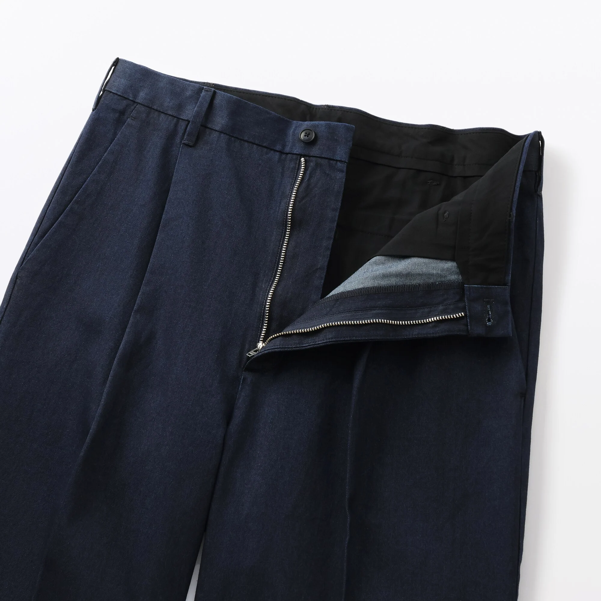 Cotton Denim Wide Pants - Image 9