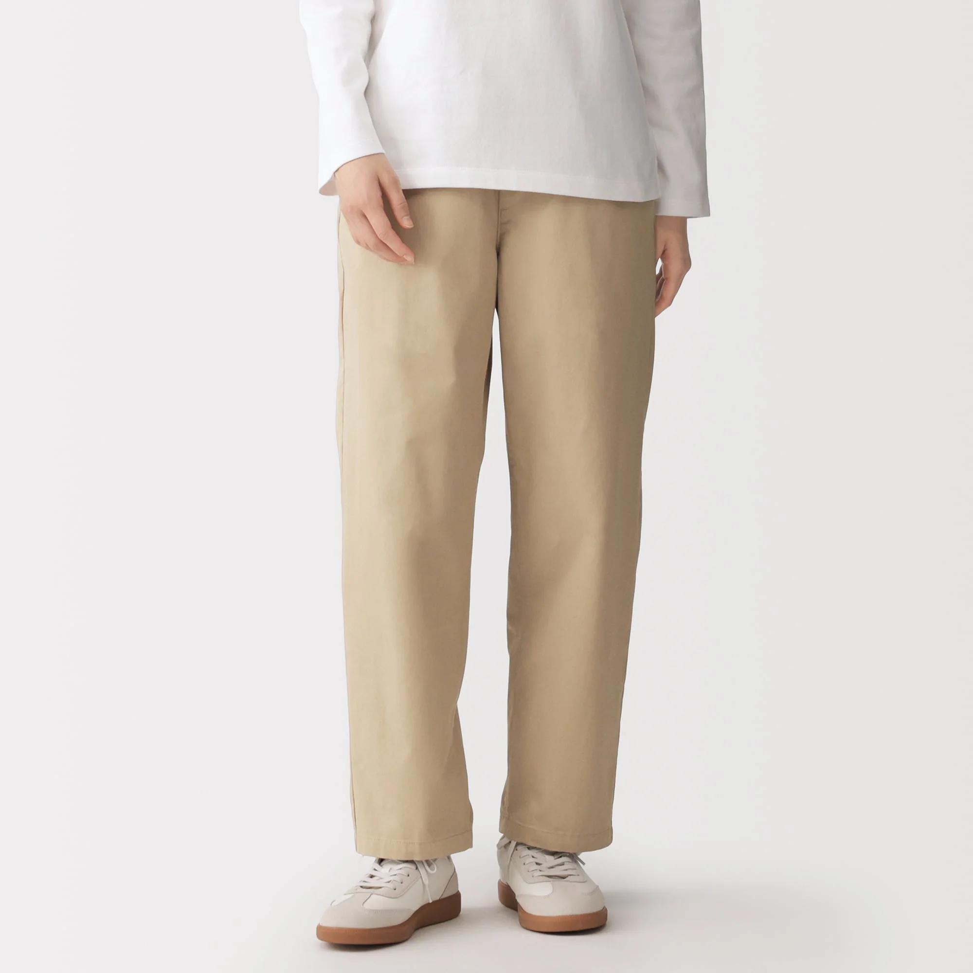 Cotton Easy Tapered Trousers - Image 12