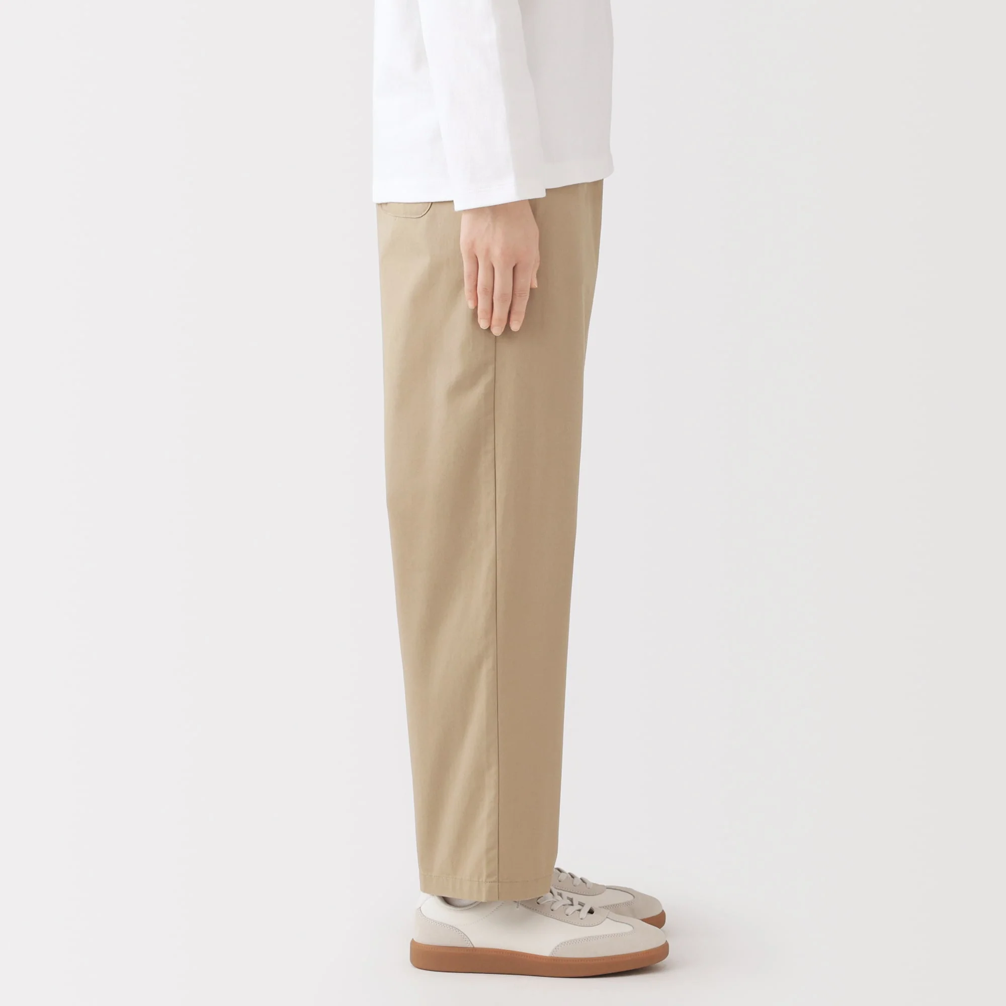 Cotton Easy Tapered Trousers - Image 14