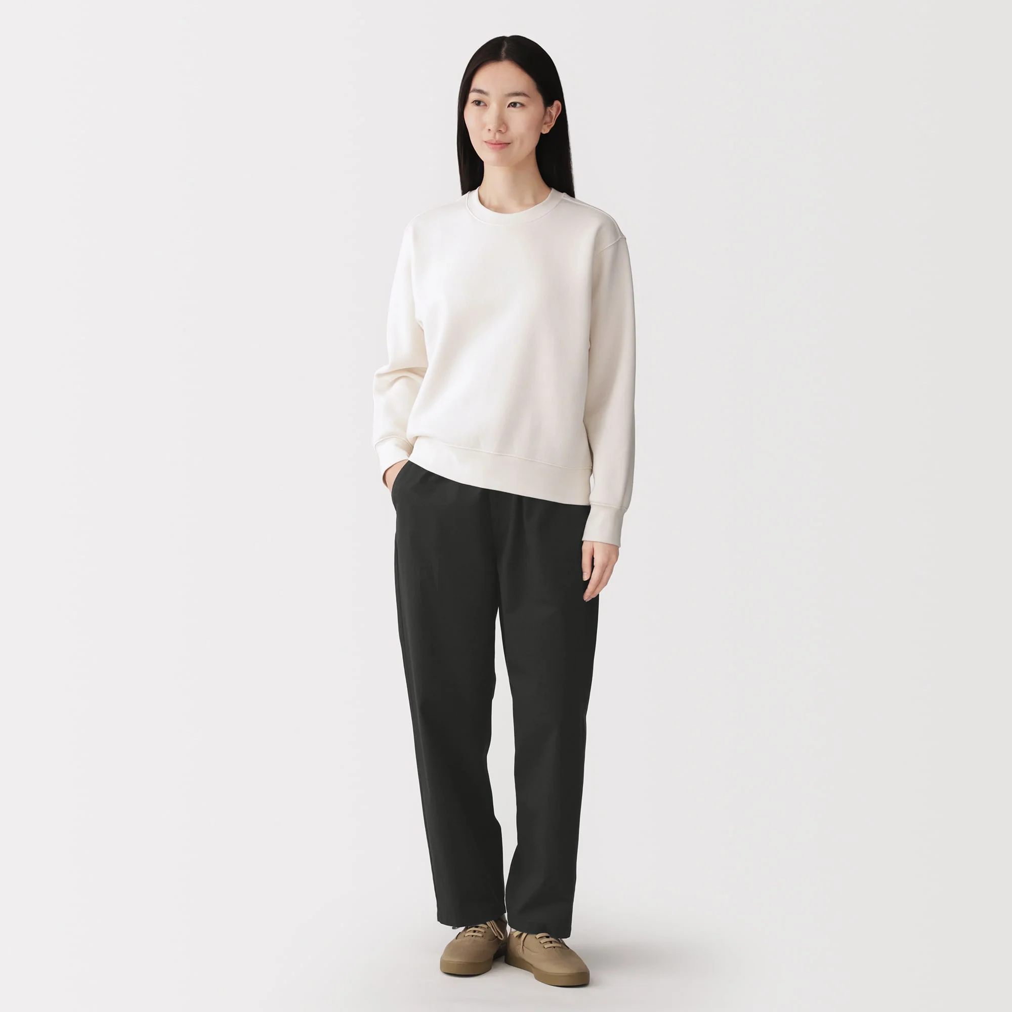 Cotton Easy Tapered Trousers - Image 22