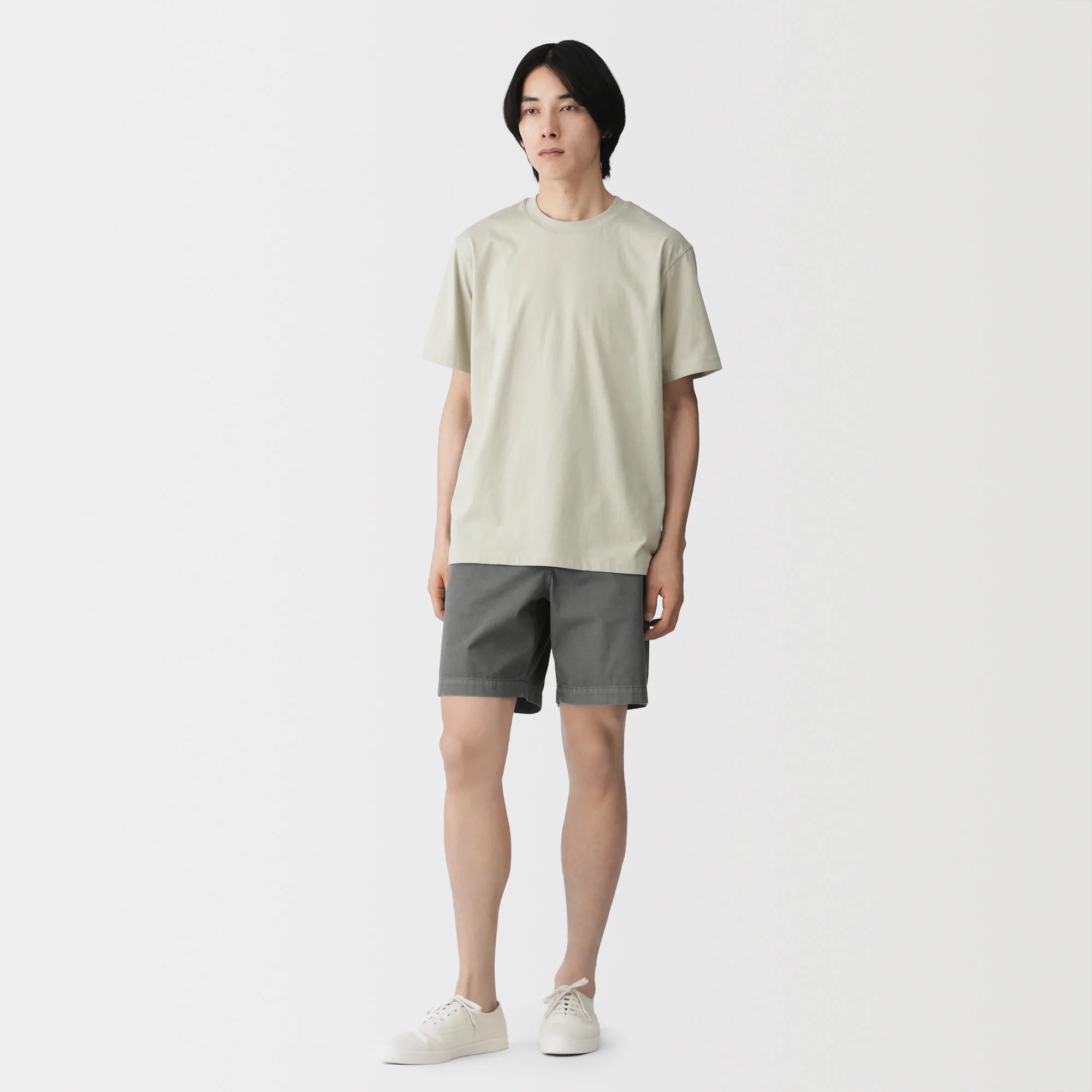 Cotton Garment-Dyed Shorts