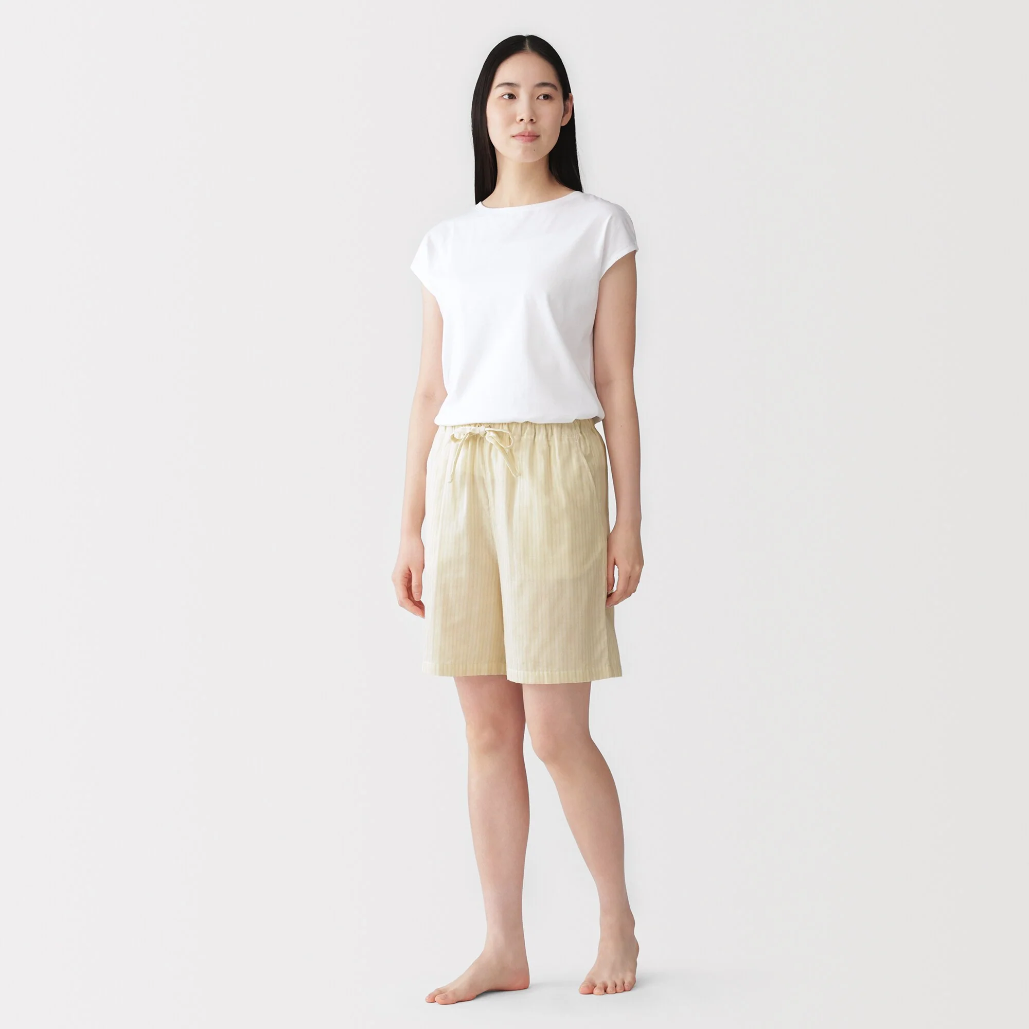 Cotton Gauze Half Pants