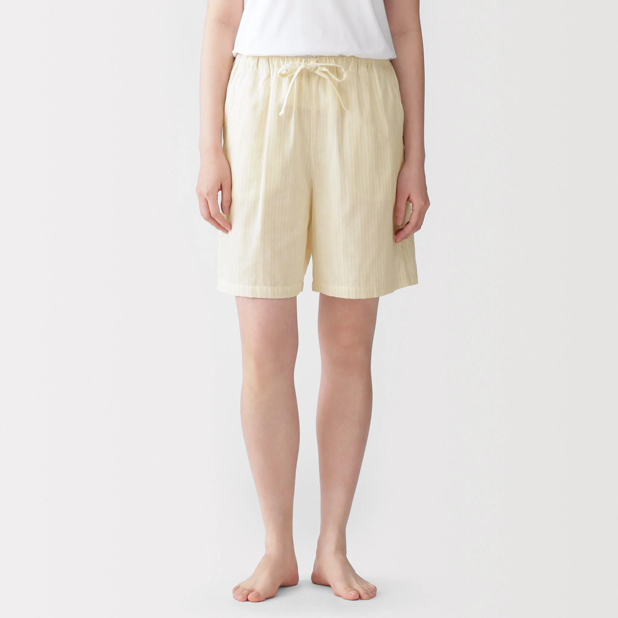 Cotton Gauze Half Pants - Image 3
