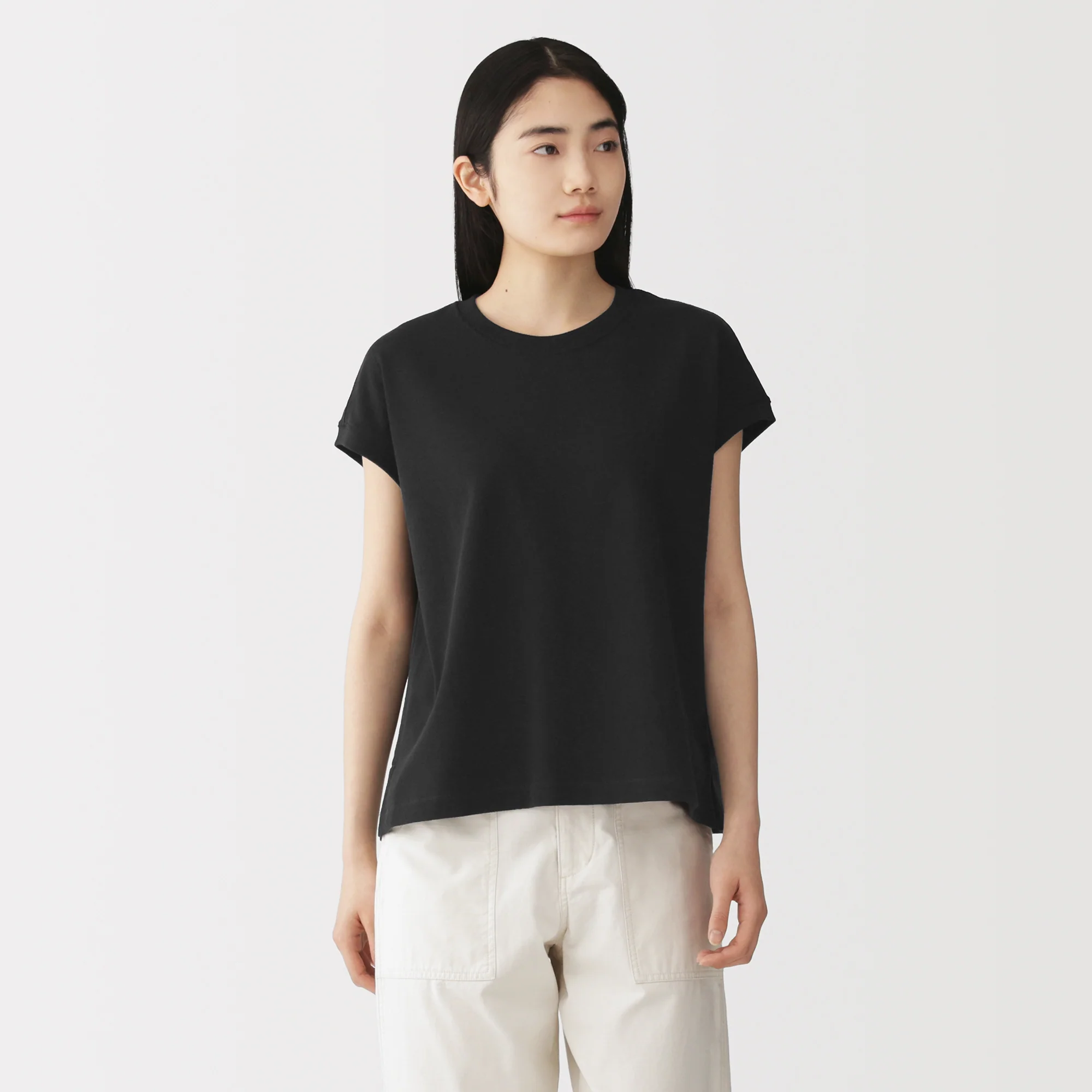 Cotton Jersey French Sleeve T-Shirt - Image 20