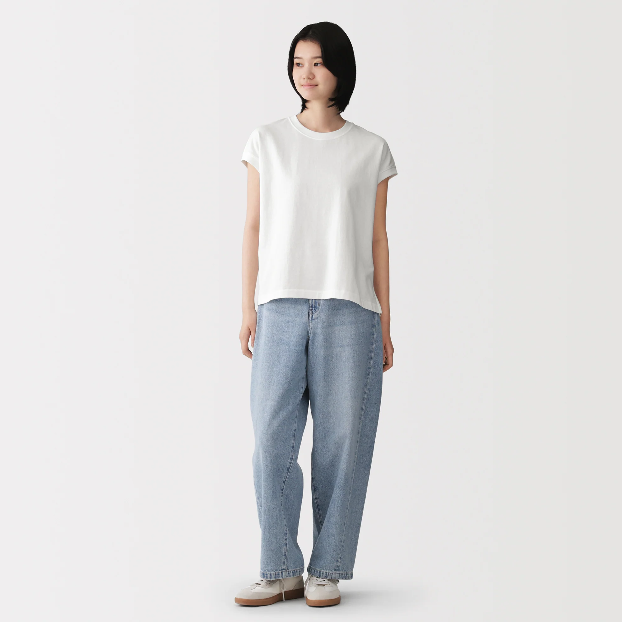 Cotton Jersey French Sleeve T-Shirt - Image 4