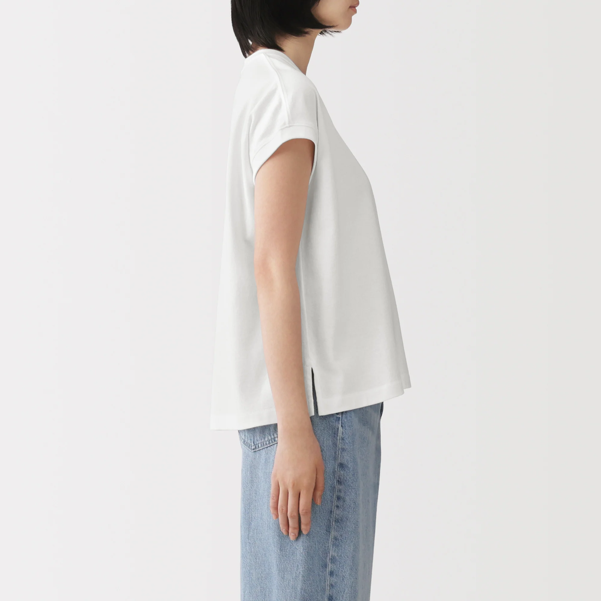 Cotton Jersey French Sleeve T-Shirt - Image 48