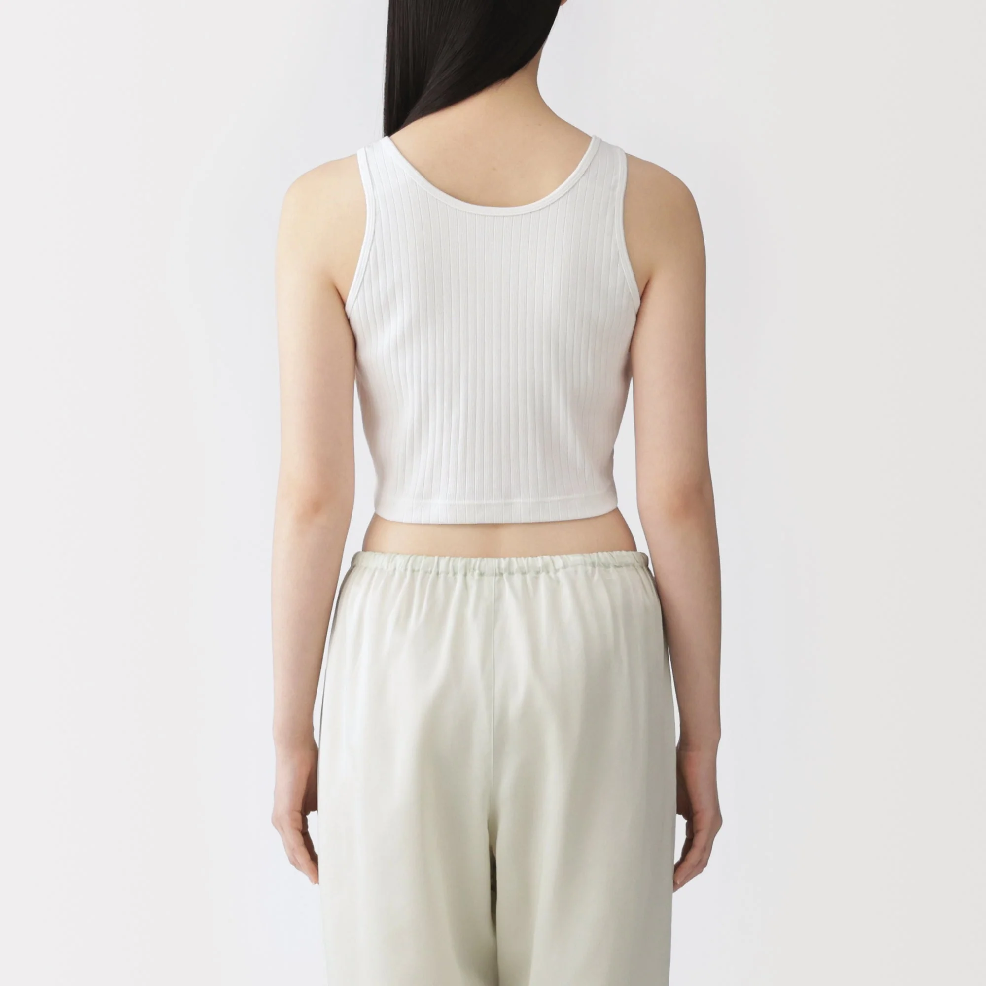 Cotton Rib Bra Tank Top - Image 15