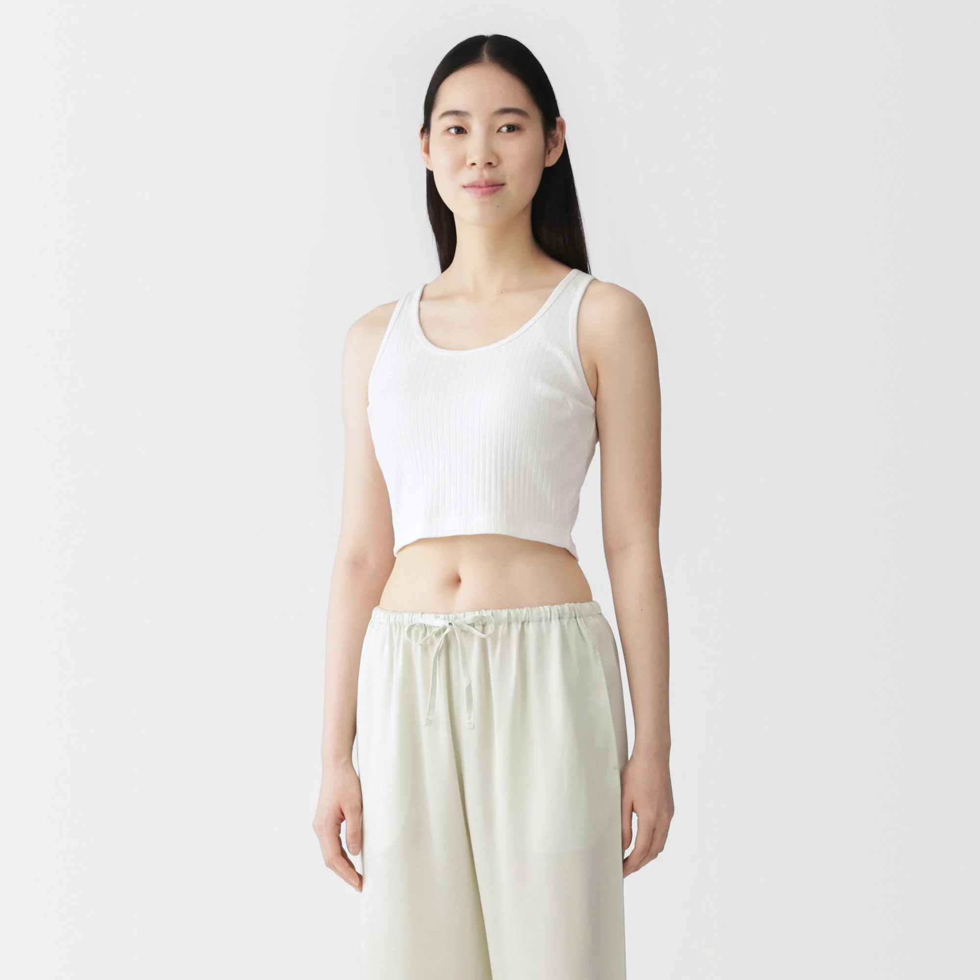 Cotton Rib Bra Tank Top - Image 21