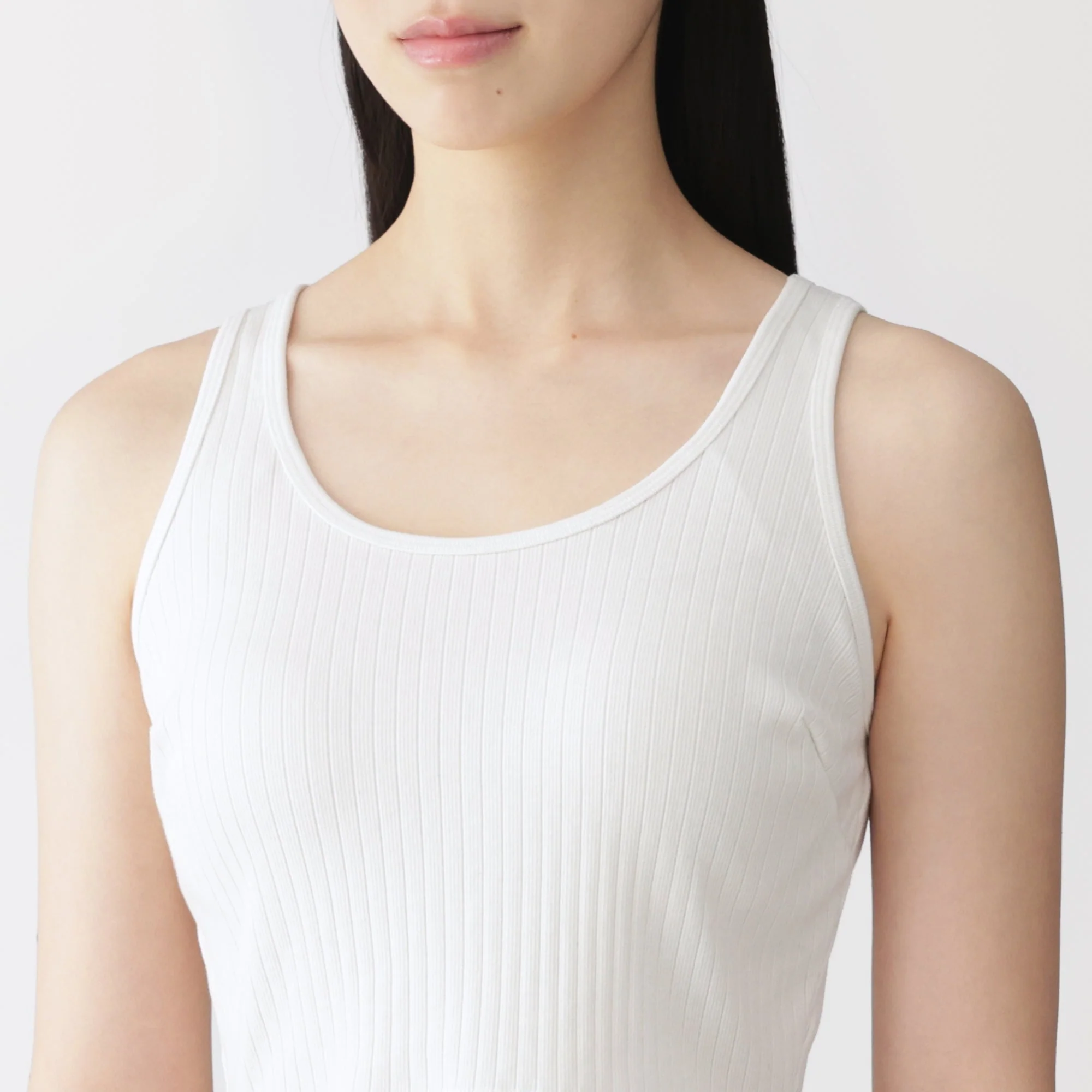 Cotton Rib Bra Tank Top - Image 25