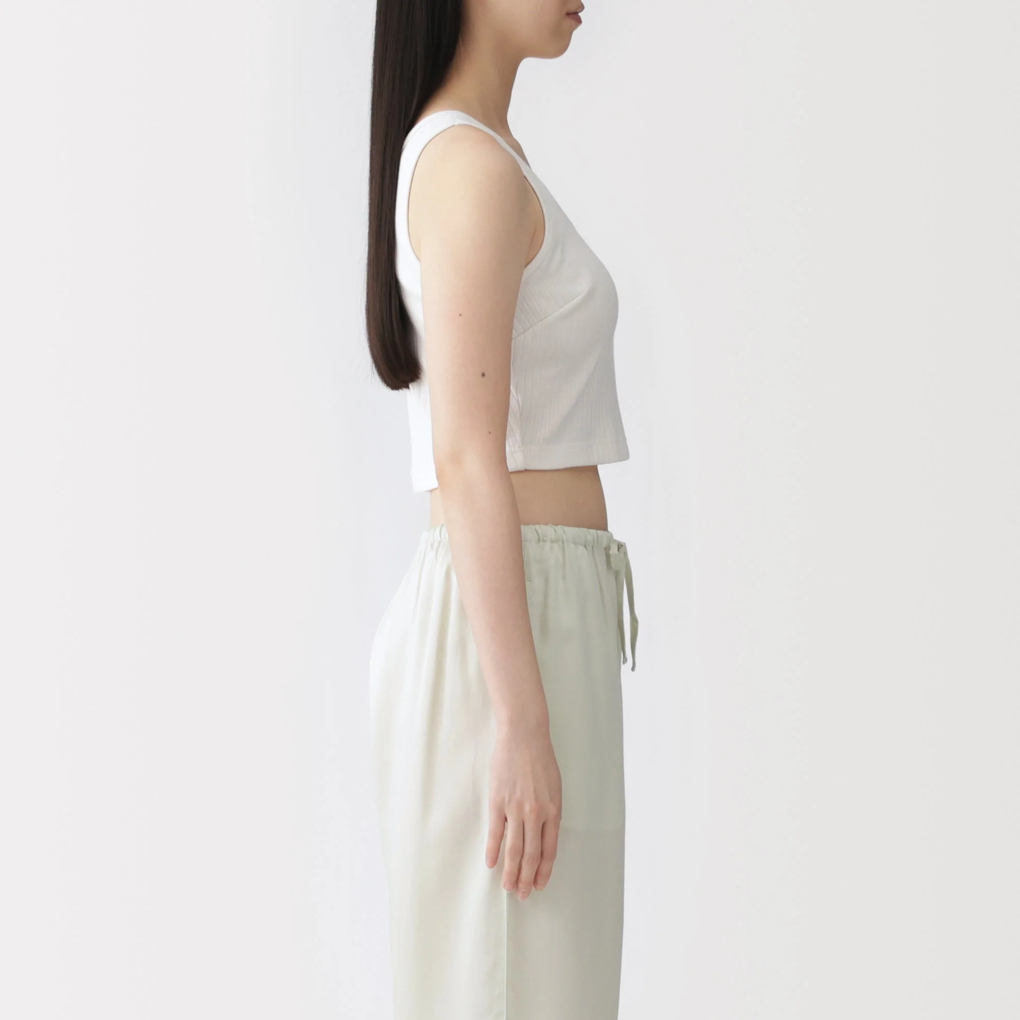 Cotton Rib Bra Tank Top - Image 5