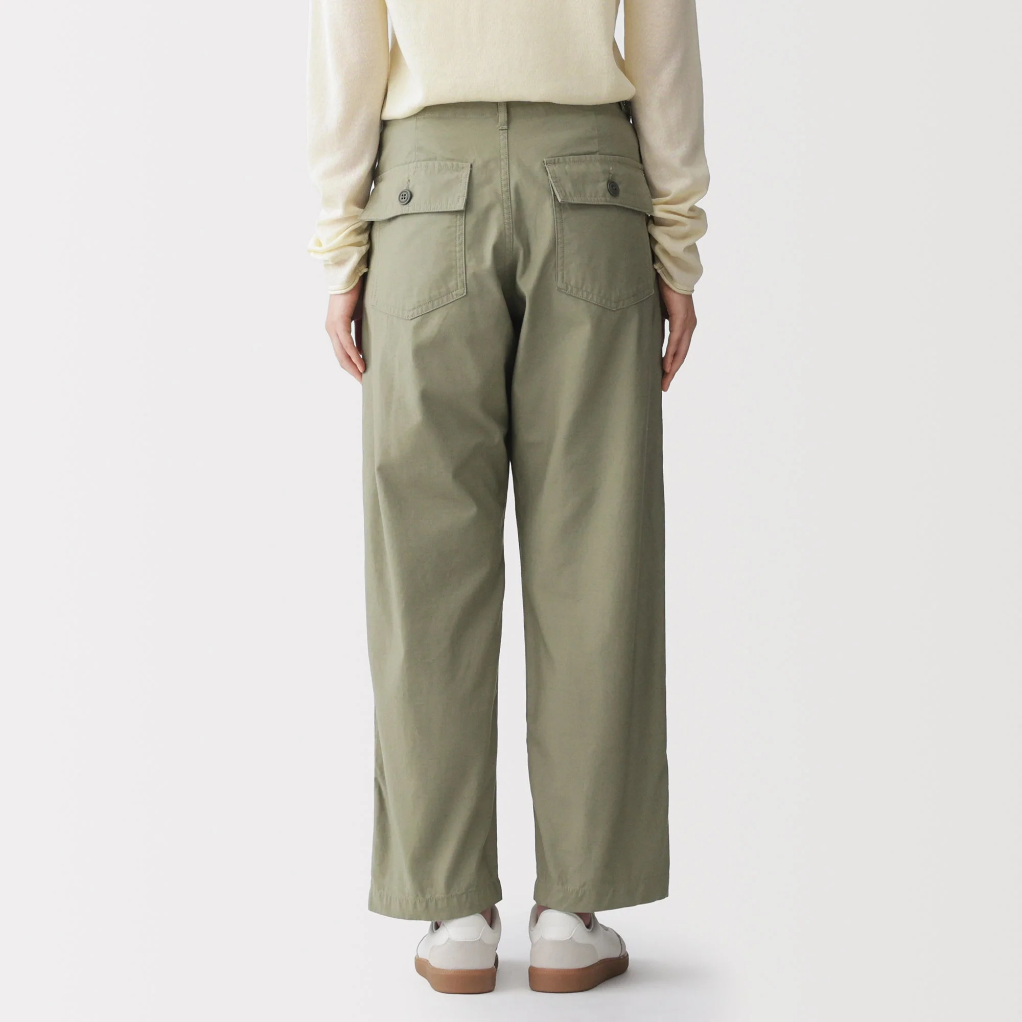 Cotton Satin Baker Pants - Image 16