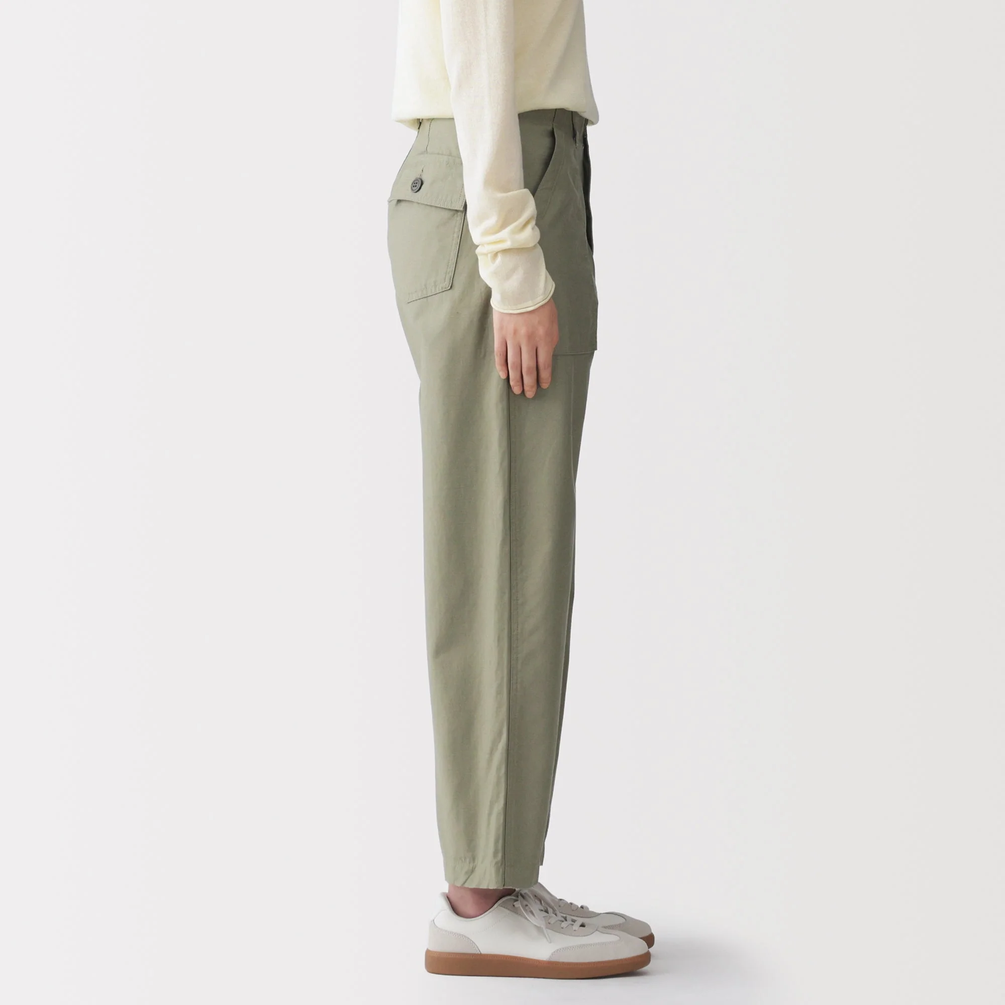 Cotton Satin Baker Pants - Image 25