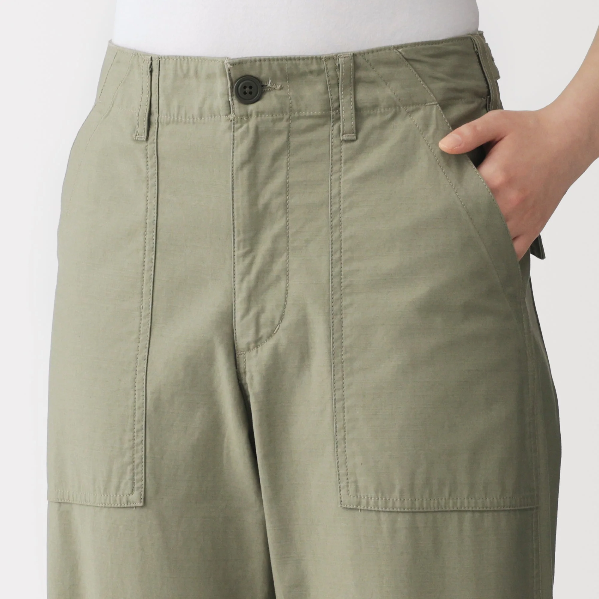 Cotton Satin Baker Pants - Image 27