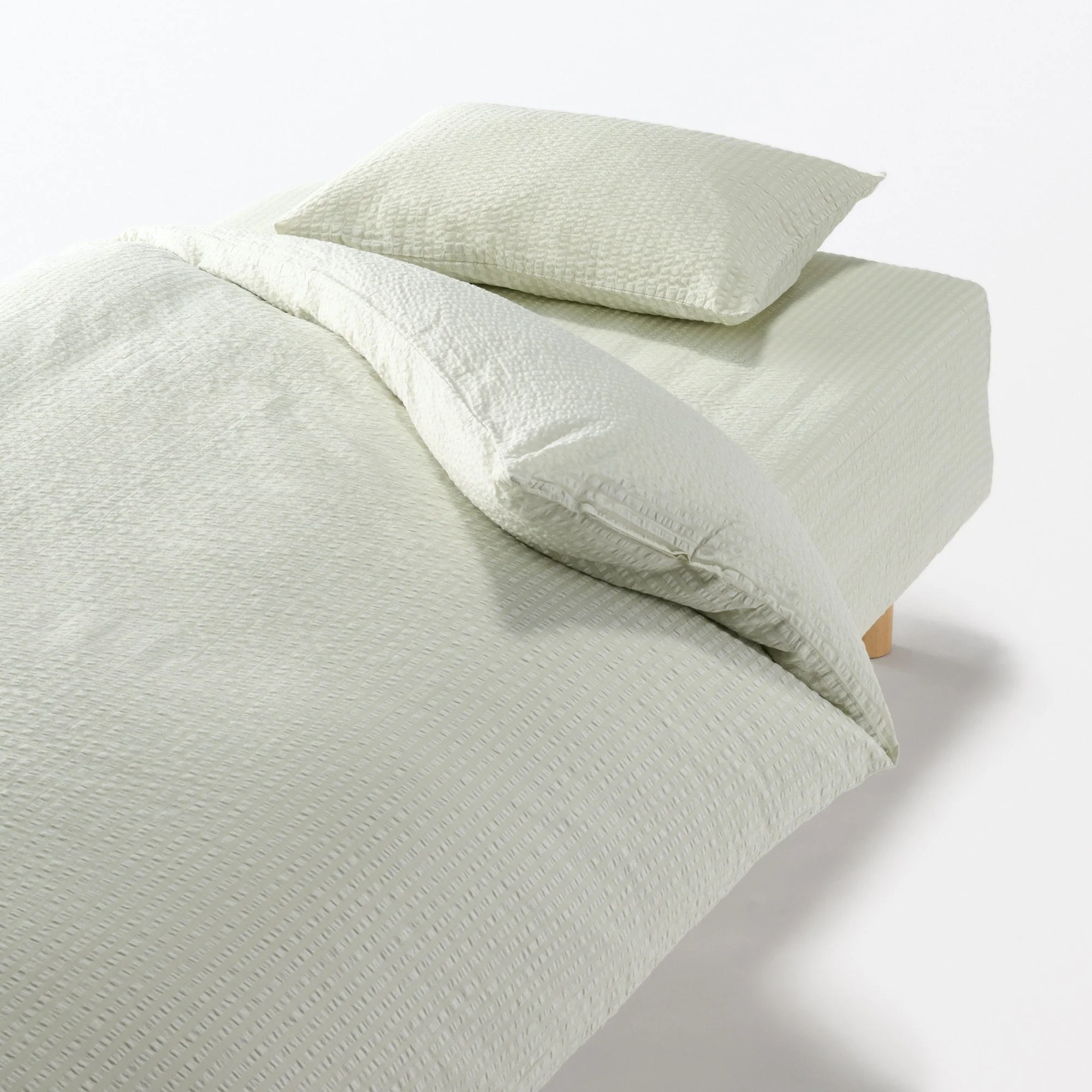 Cotton Seersucker Fitted Sheet - Image 3