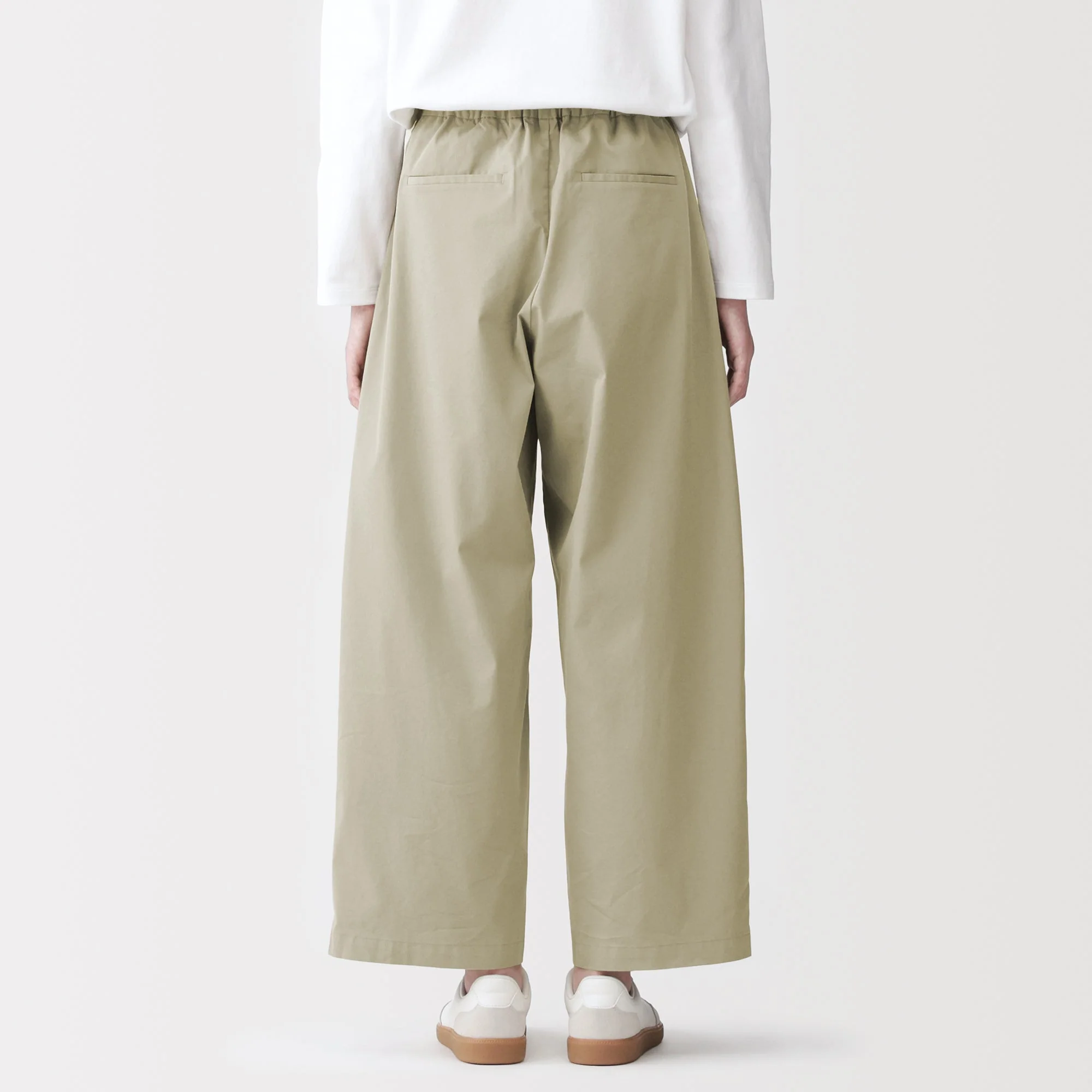 Cotton Twill Wide Tapered Pants - Image 15