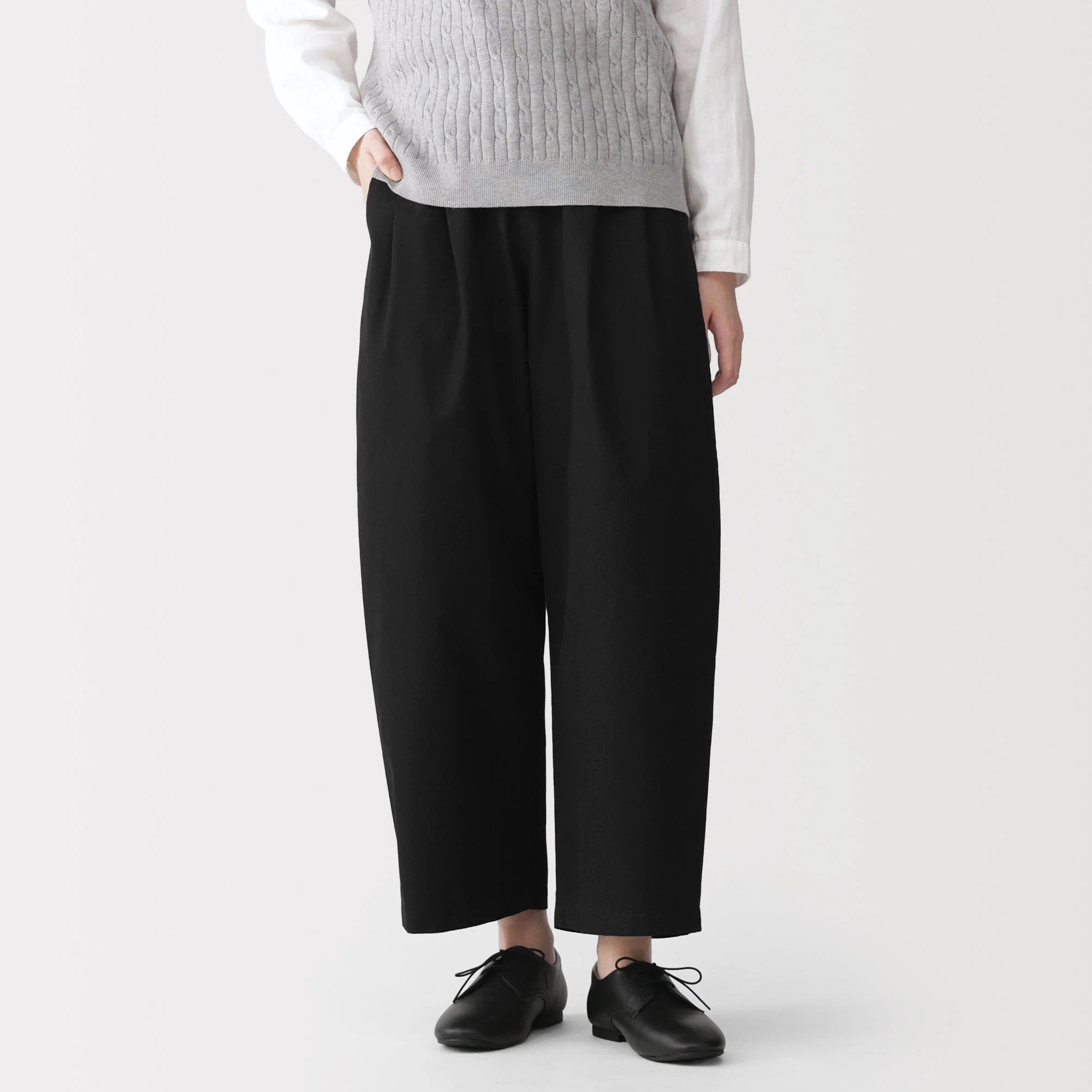 Cotton Twill Wide Tapered Pants - Image 30