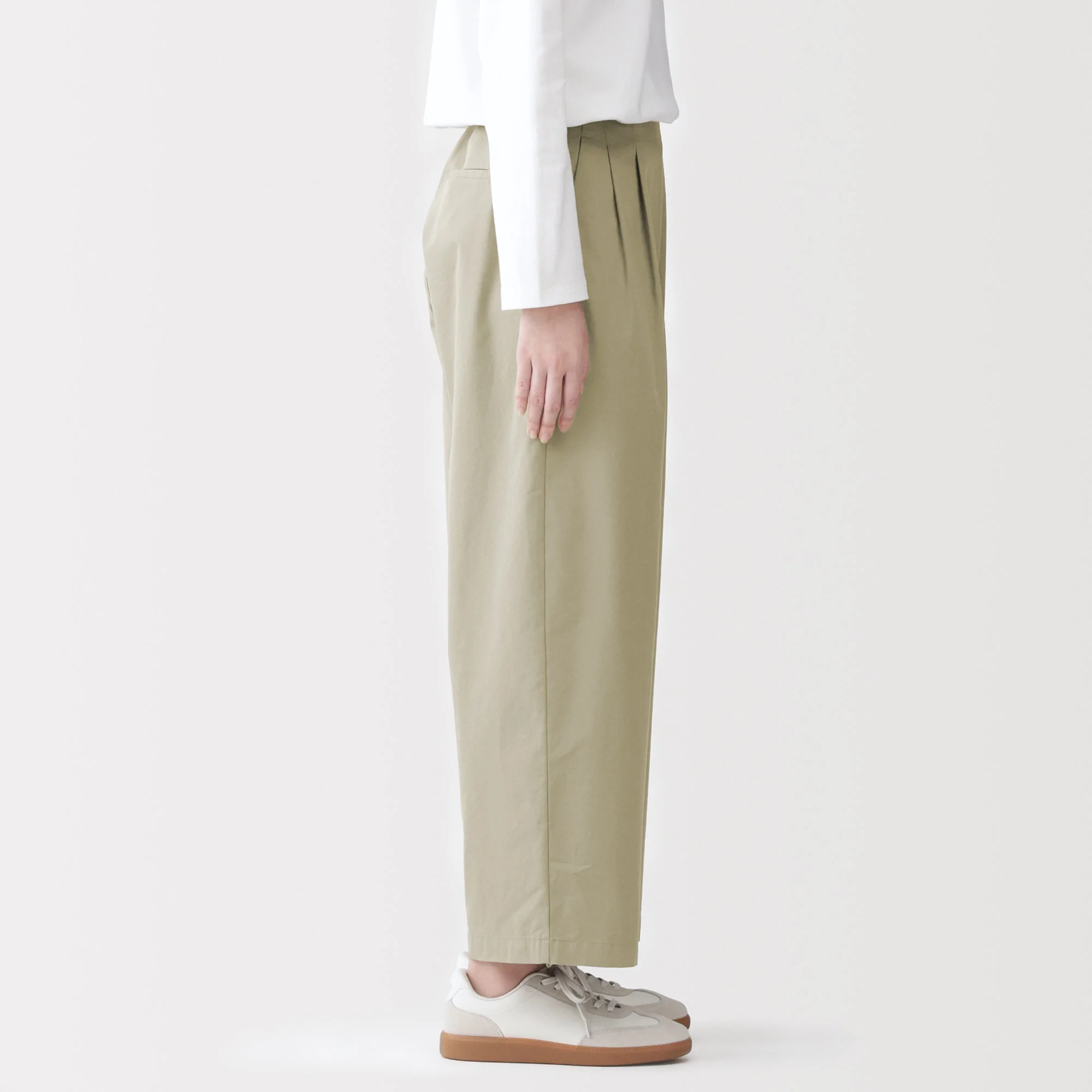 Cotton Twill Wide Tapered Pants - Image 32
