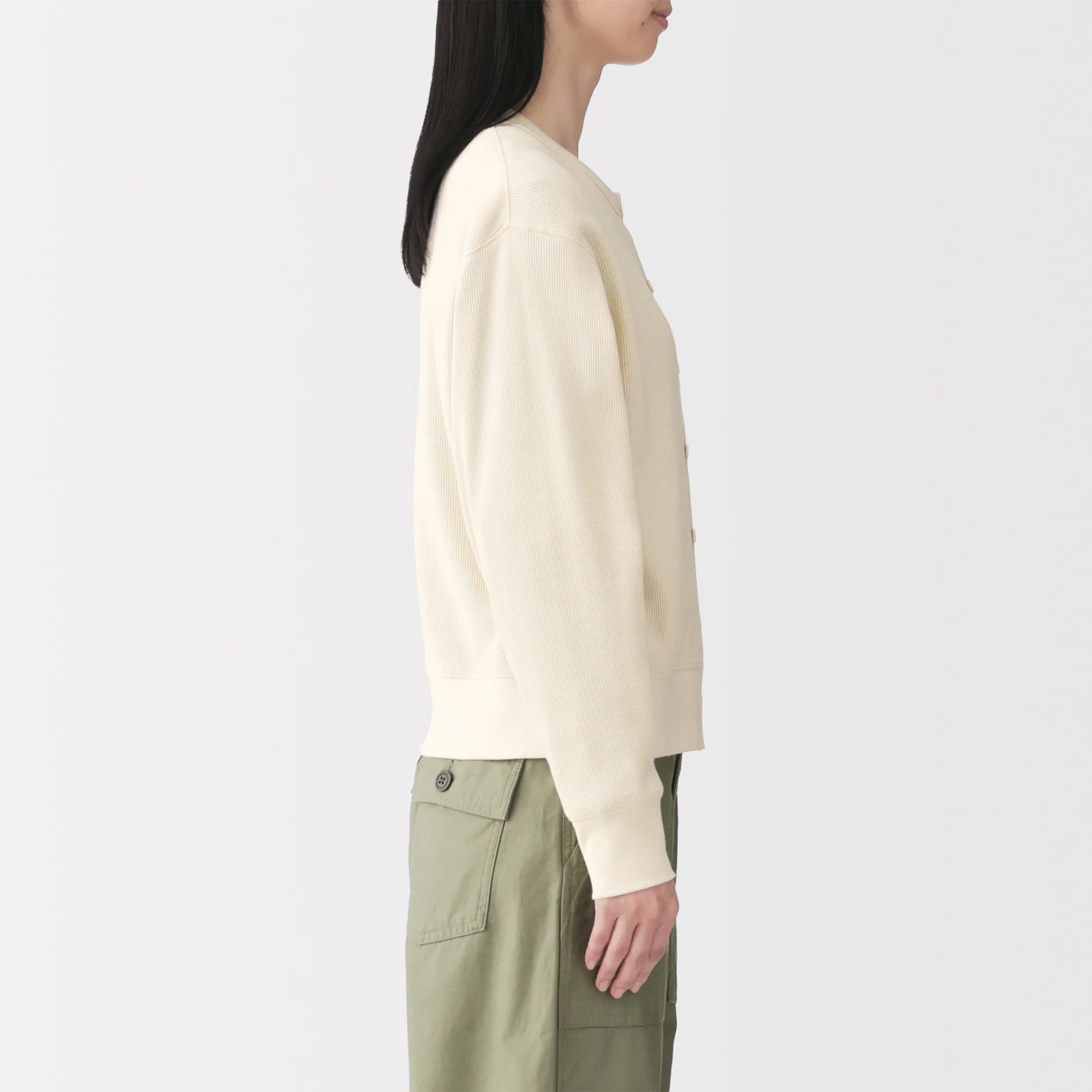 Cotton Waffle Cardigan - Image 12