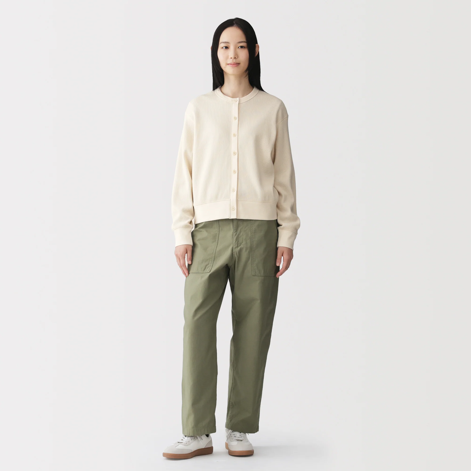 Cotton Waffle Cardigan - Image 4