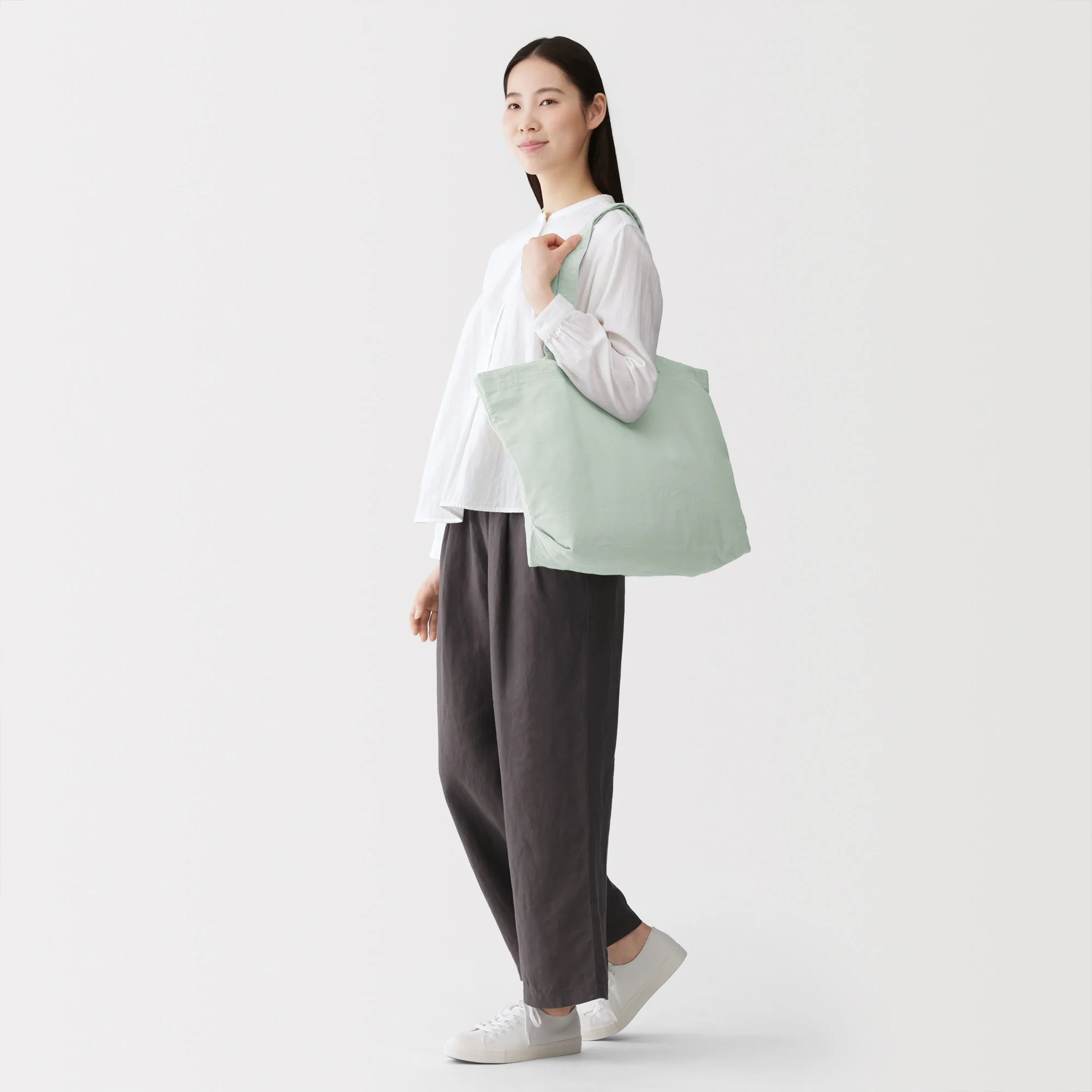 Cotton Wide Tote Bag - Image 11