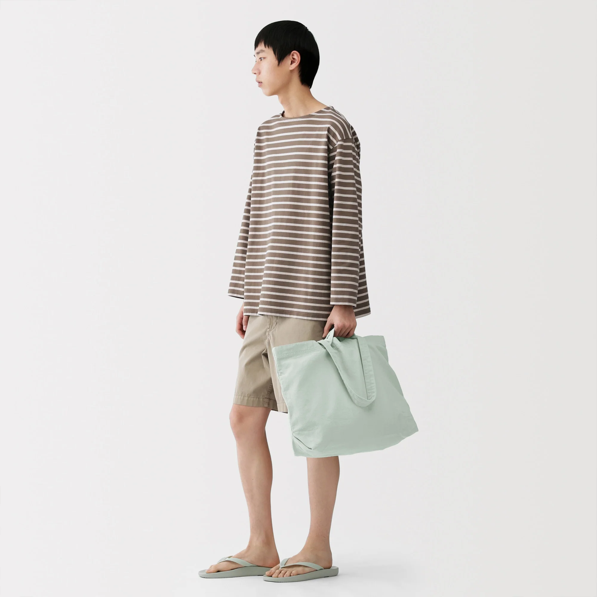 Cotton Wide Tote Bag - Image 14