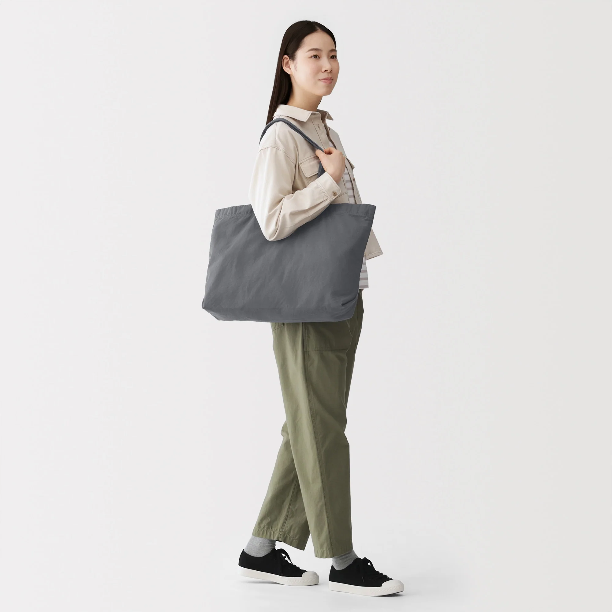 Cotton Wide Tote Bag - Image 19