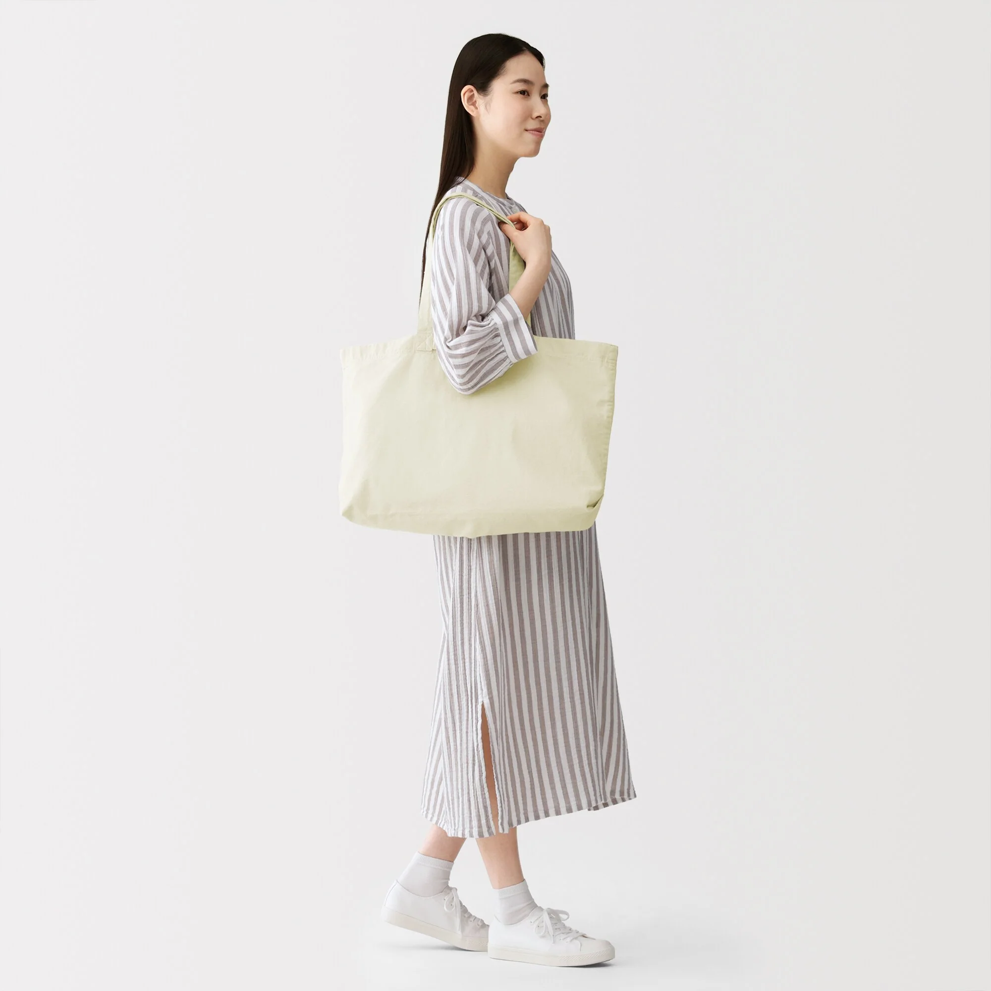 Cotton Wide Tote Bag - Image 3