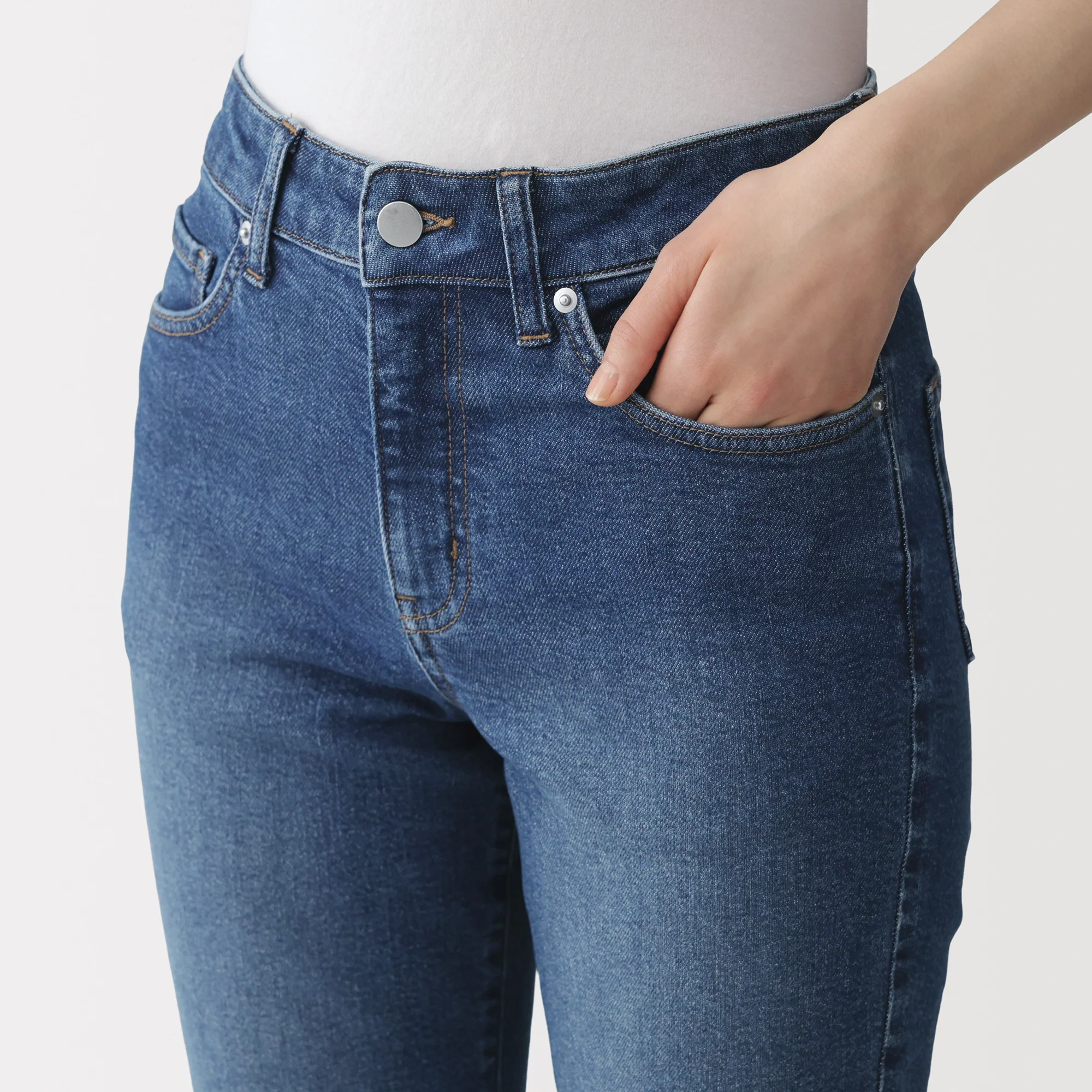 Denim Slim Straight Pants - Image 16