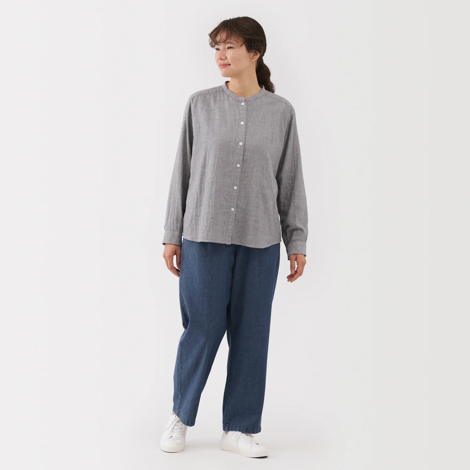 Denim Tapered Trousers