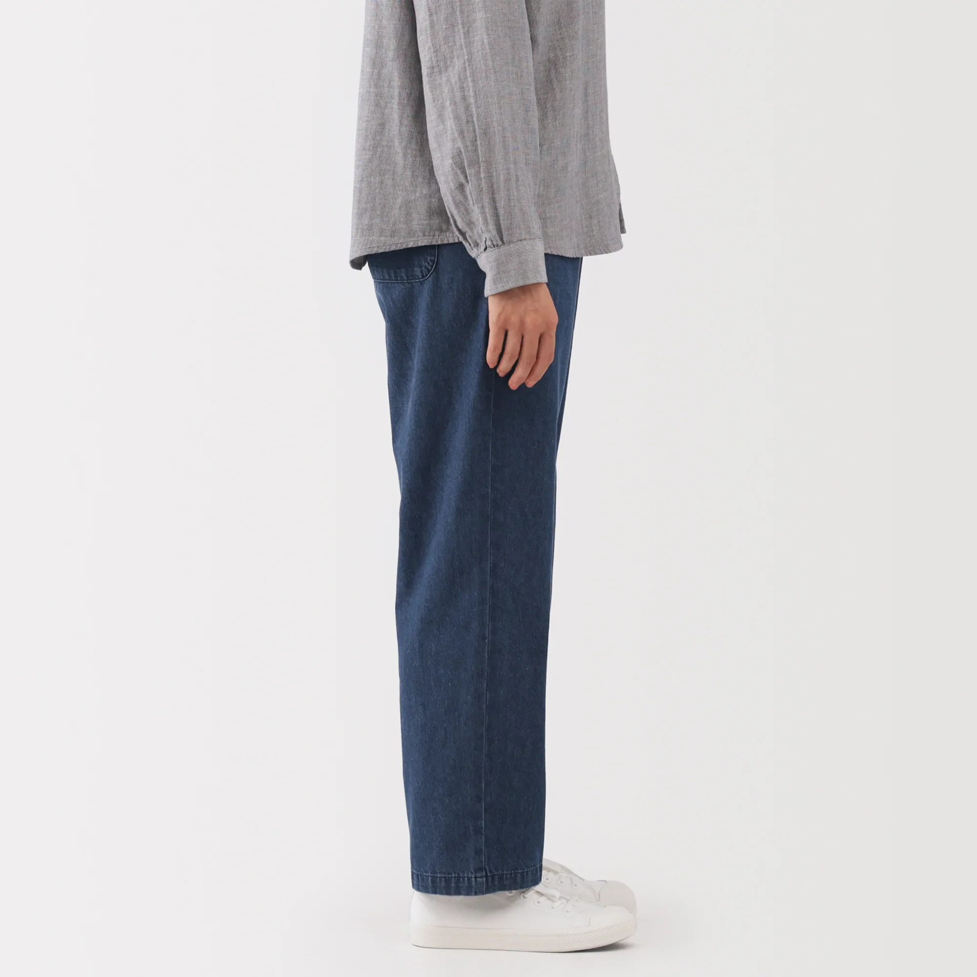 Denim Tapered Trousers - Image 14