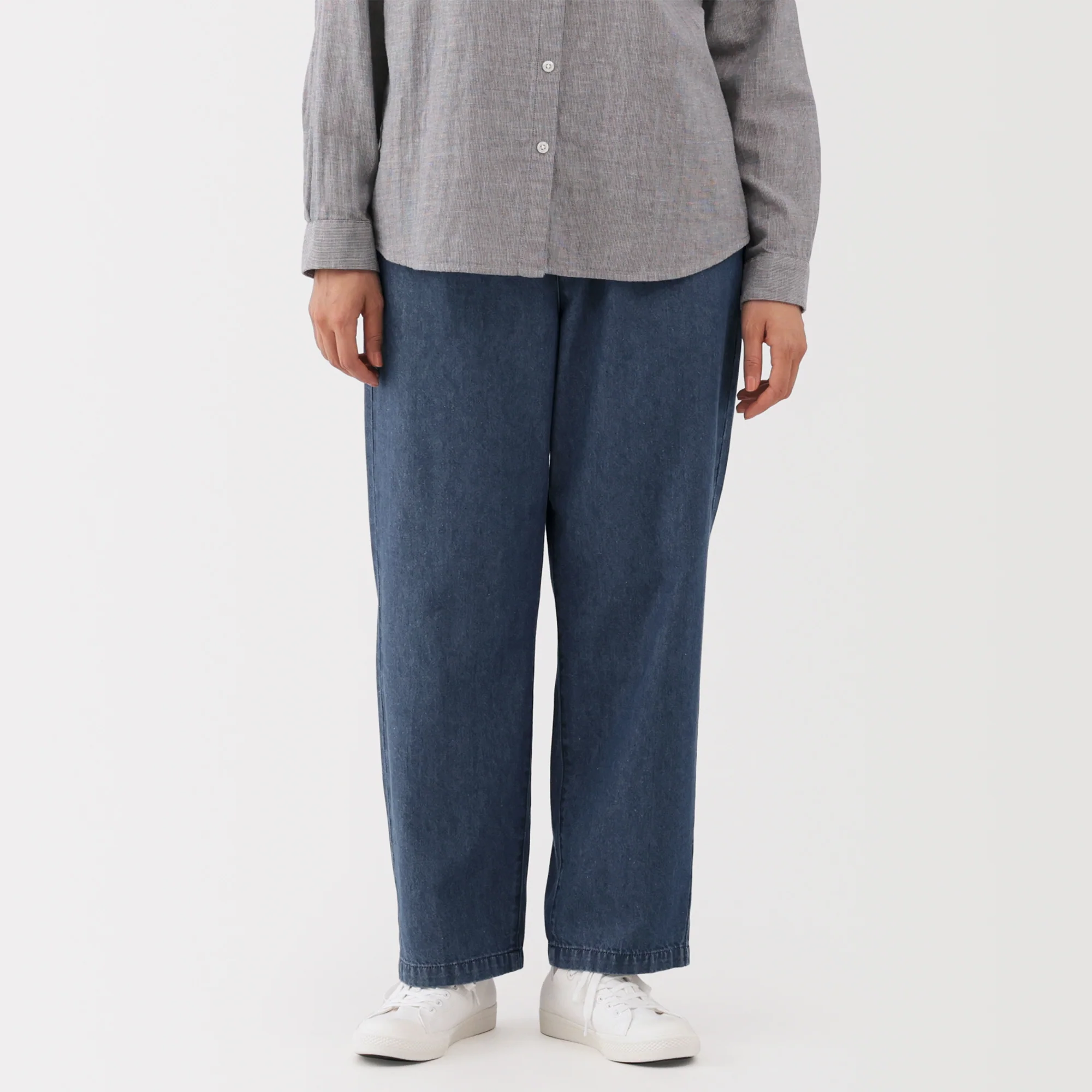 Denim Tapered Trousers - Image 3