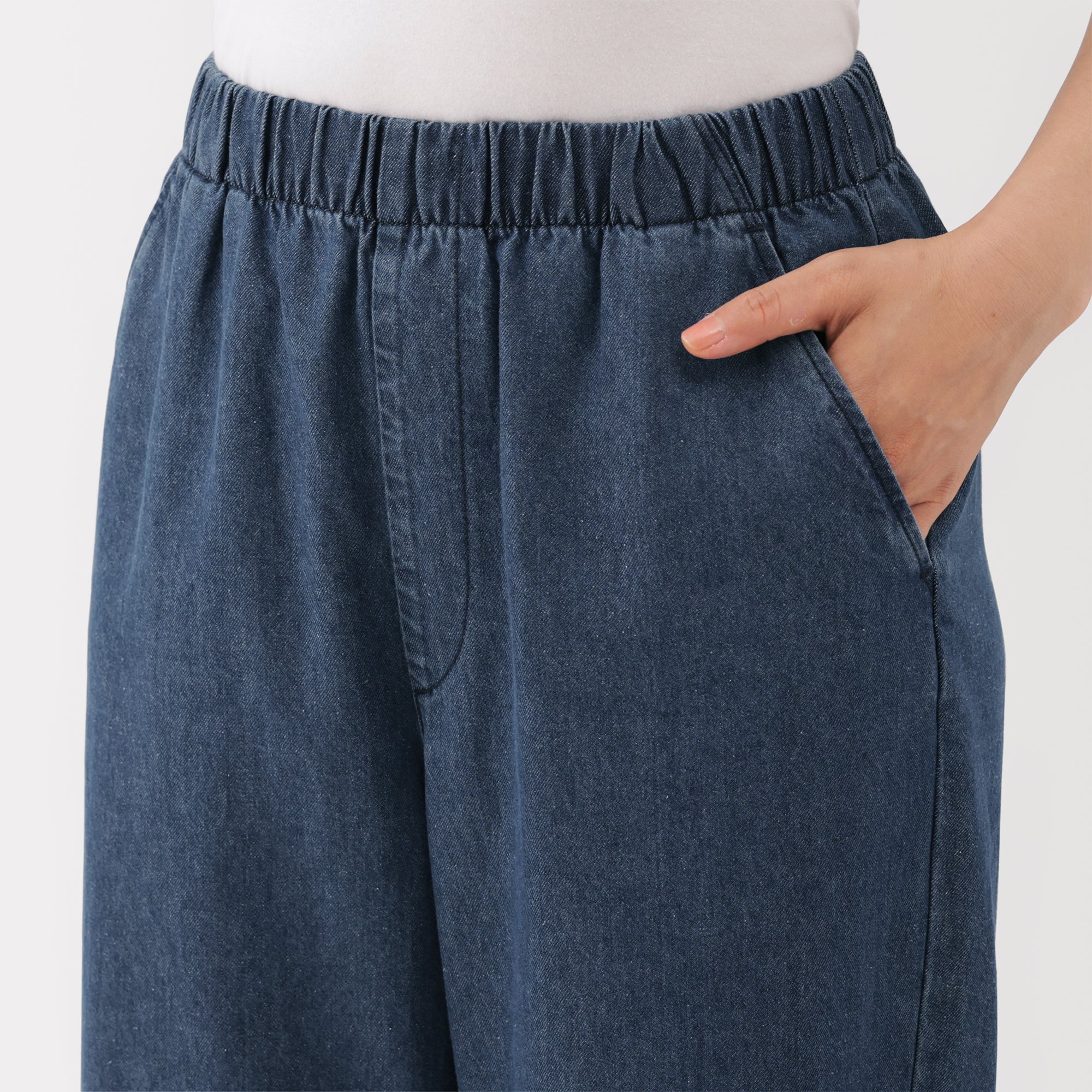 Denim Tapered Trousers - Image 7
