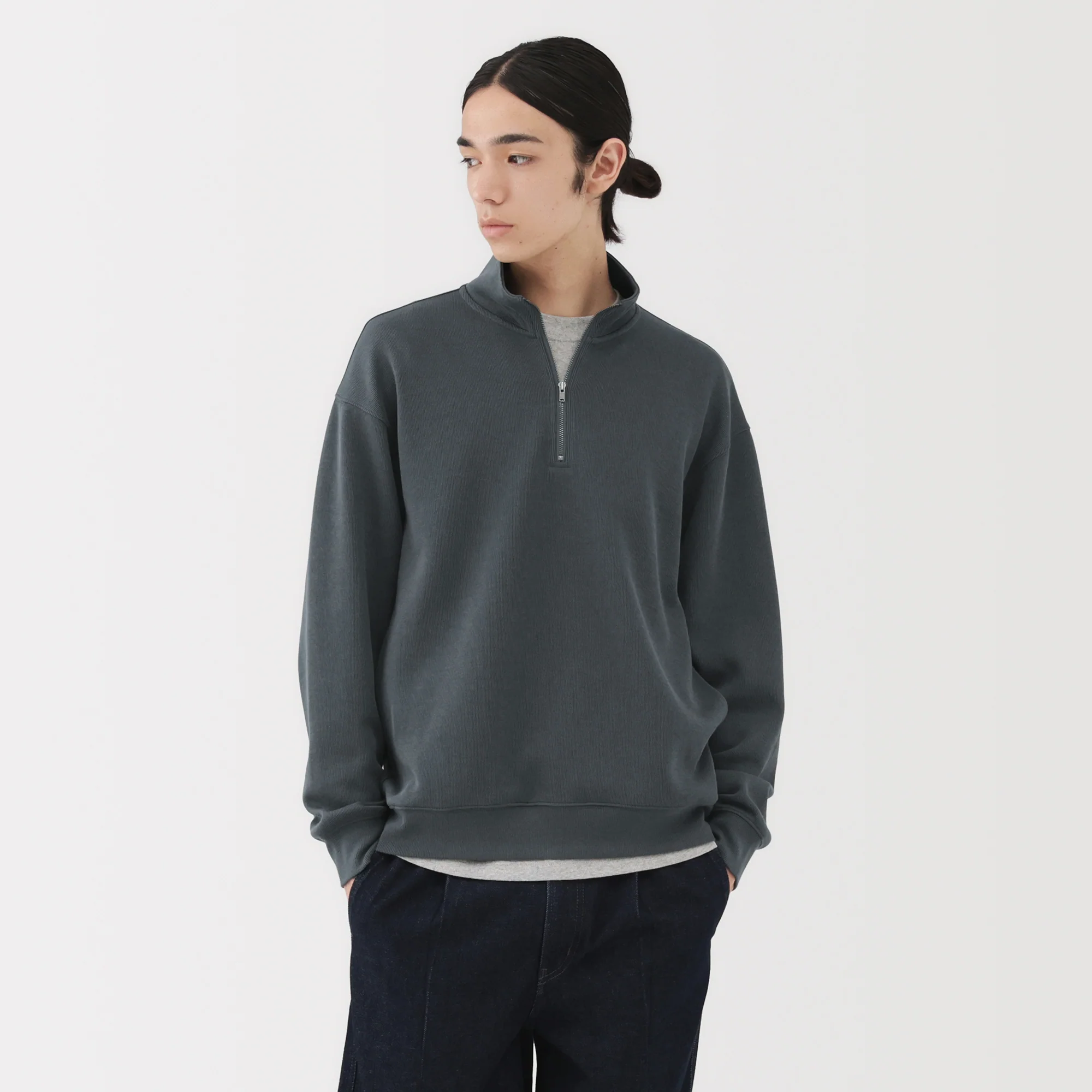 Double Knit Half-Zip Pullover - Image 3