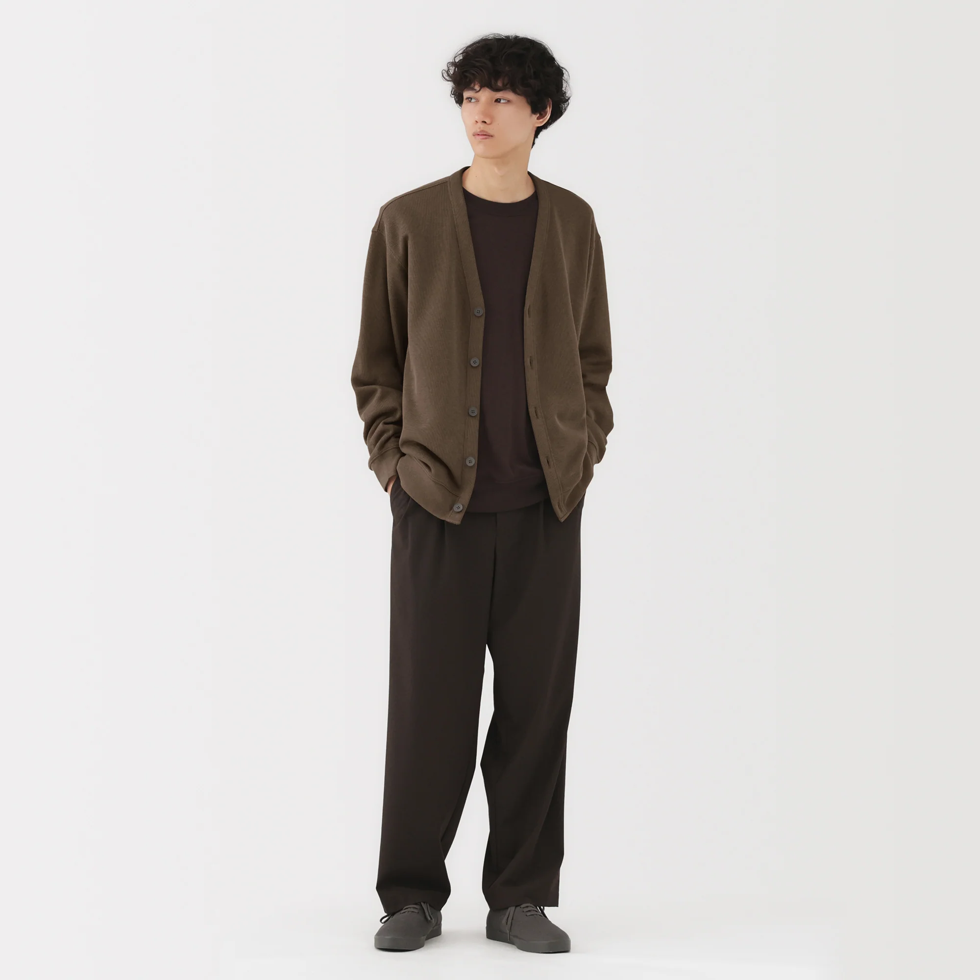 Double Knitted V-Neck Cardigan - Image 14