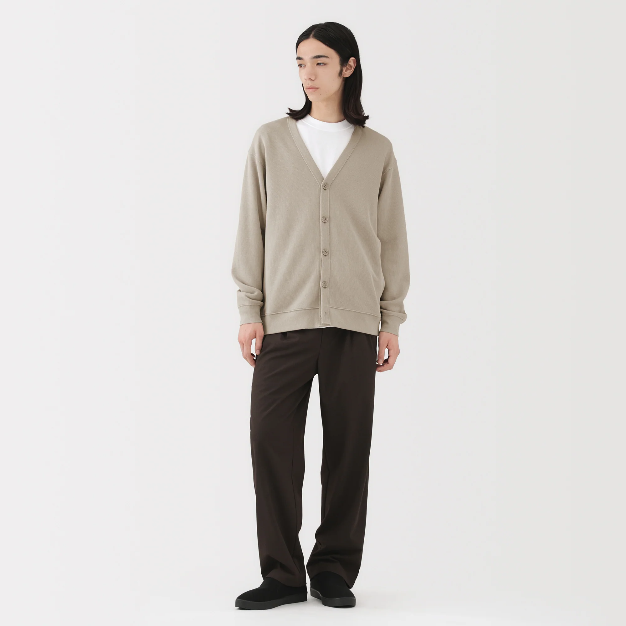Double Knitted V-Neck Cardigan - Image 24