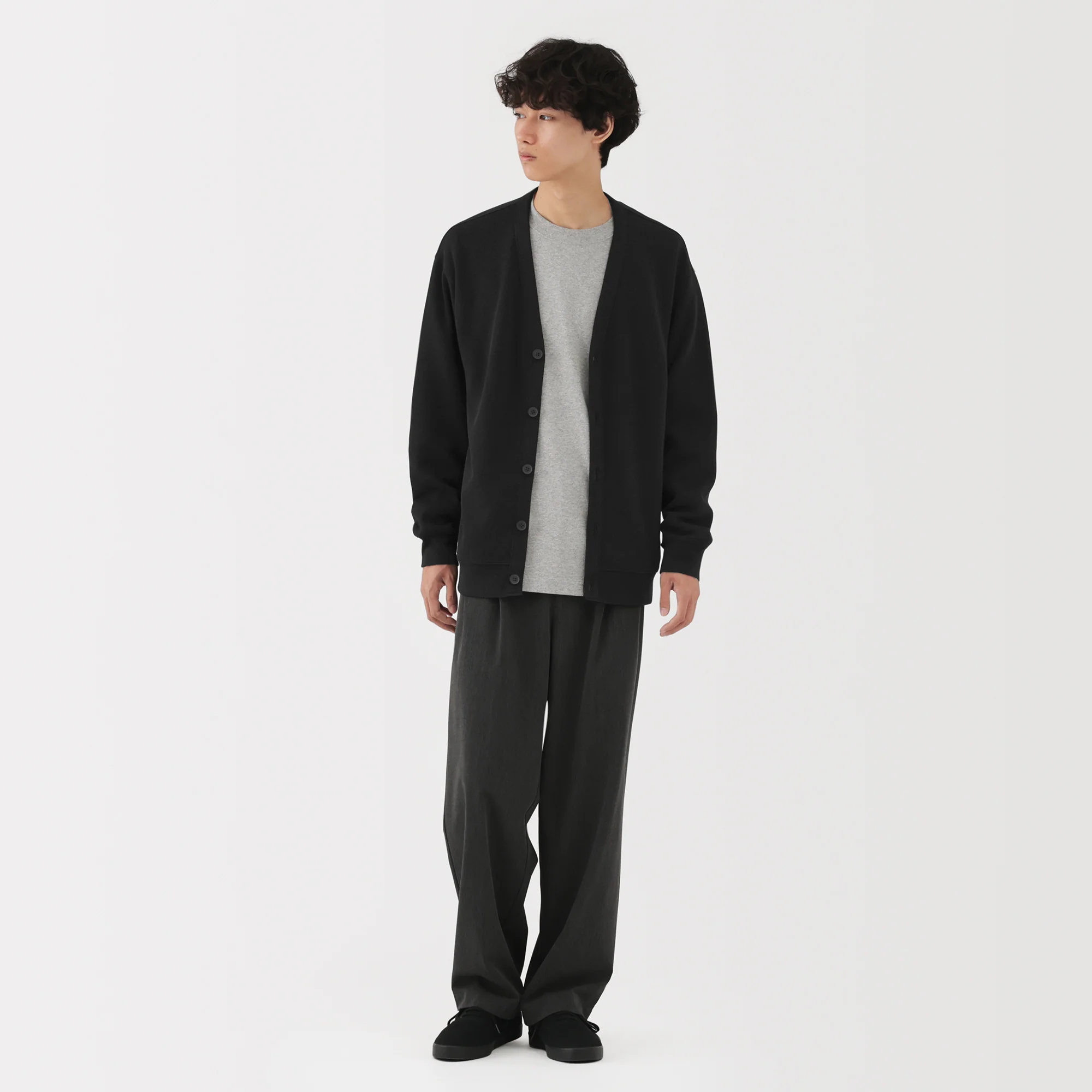 Double Knitted V-Neck Cardigan - Image 34