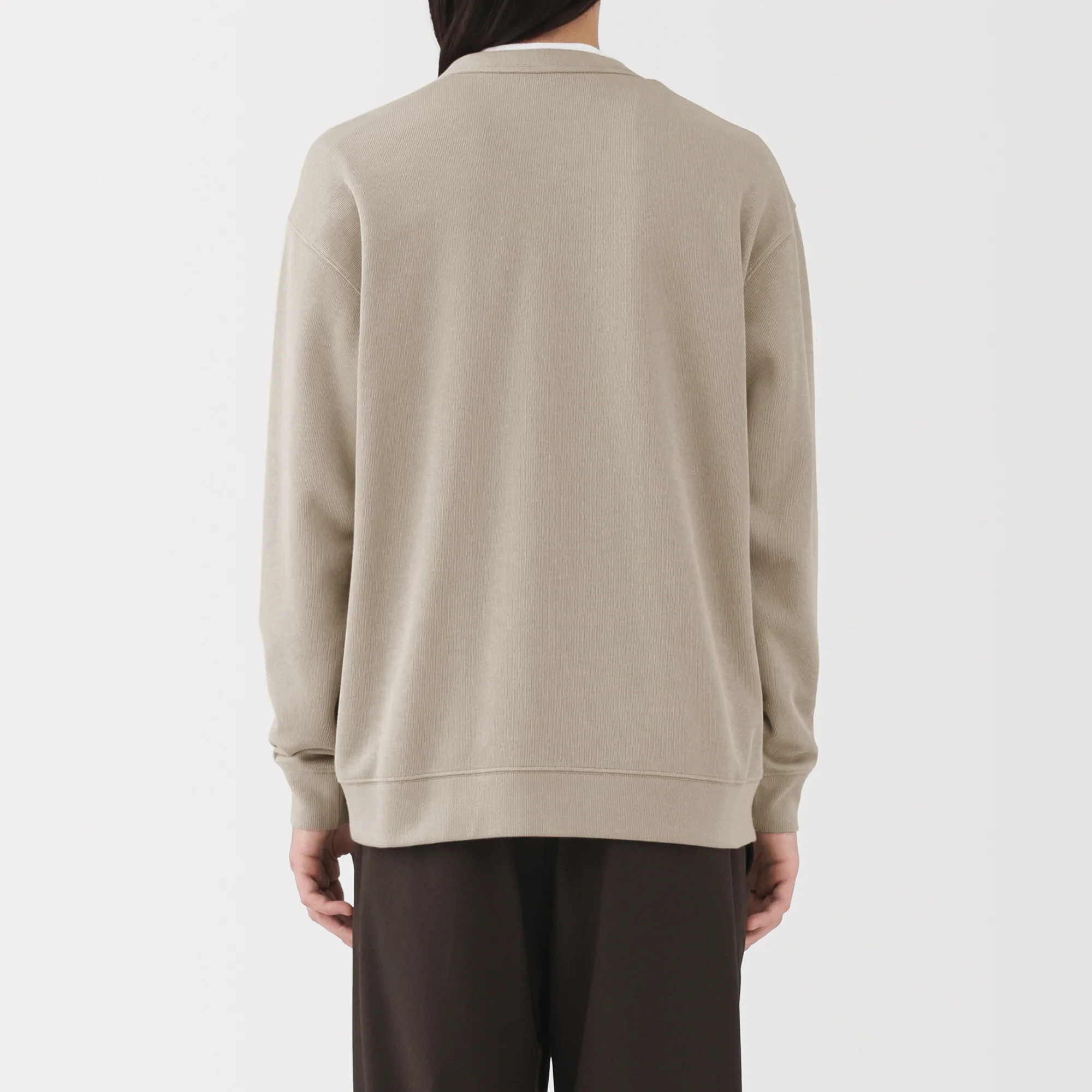 Double Knitted V-Neck Cardigan - Image 7