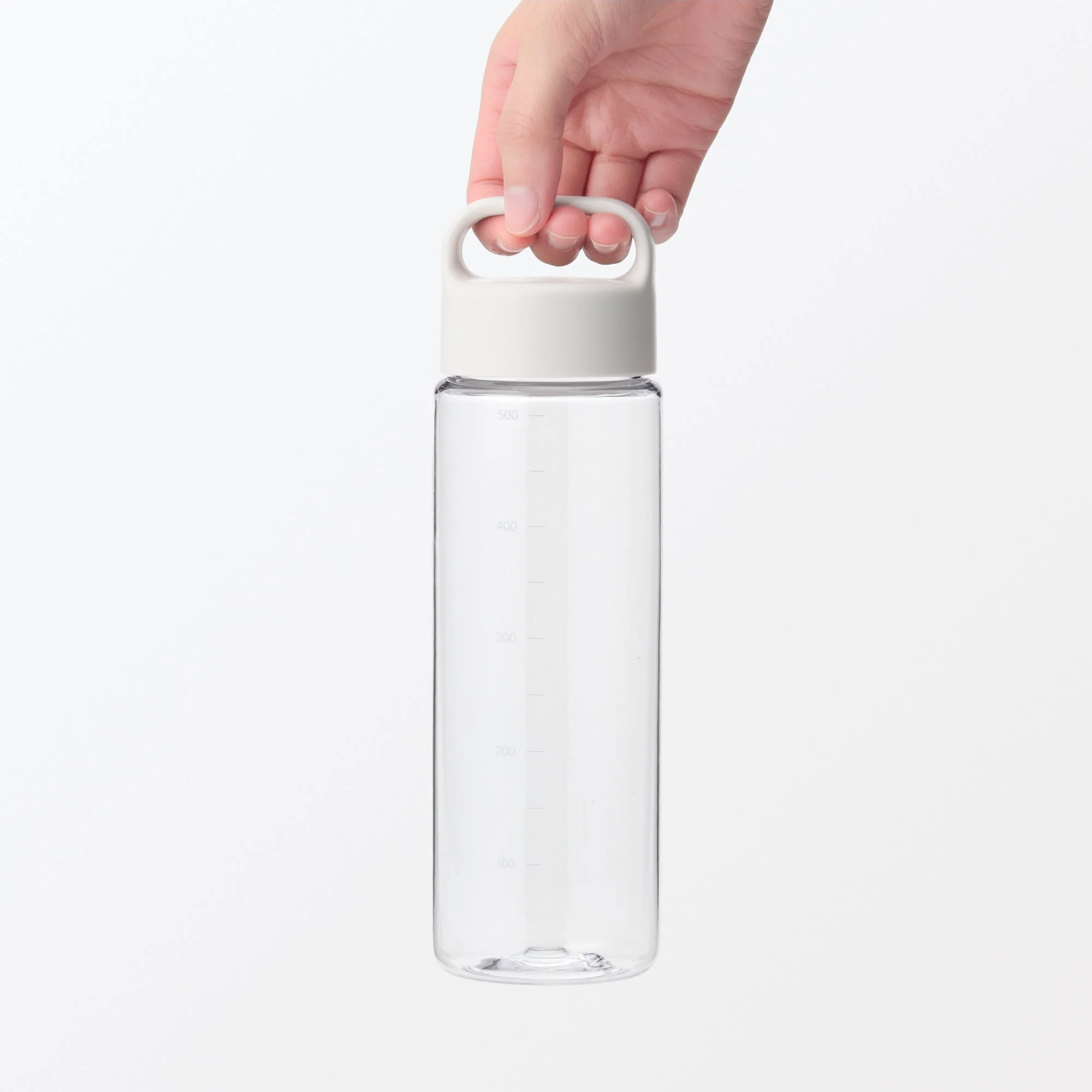 Easy-to-Carry Water Bottle With Scale - White (16.9 fl oz) - Image 2