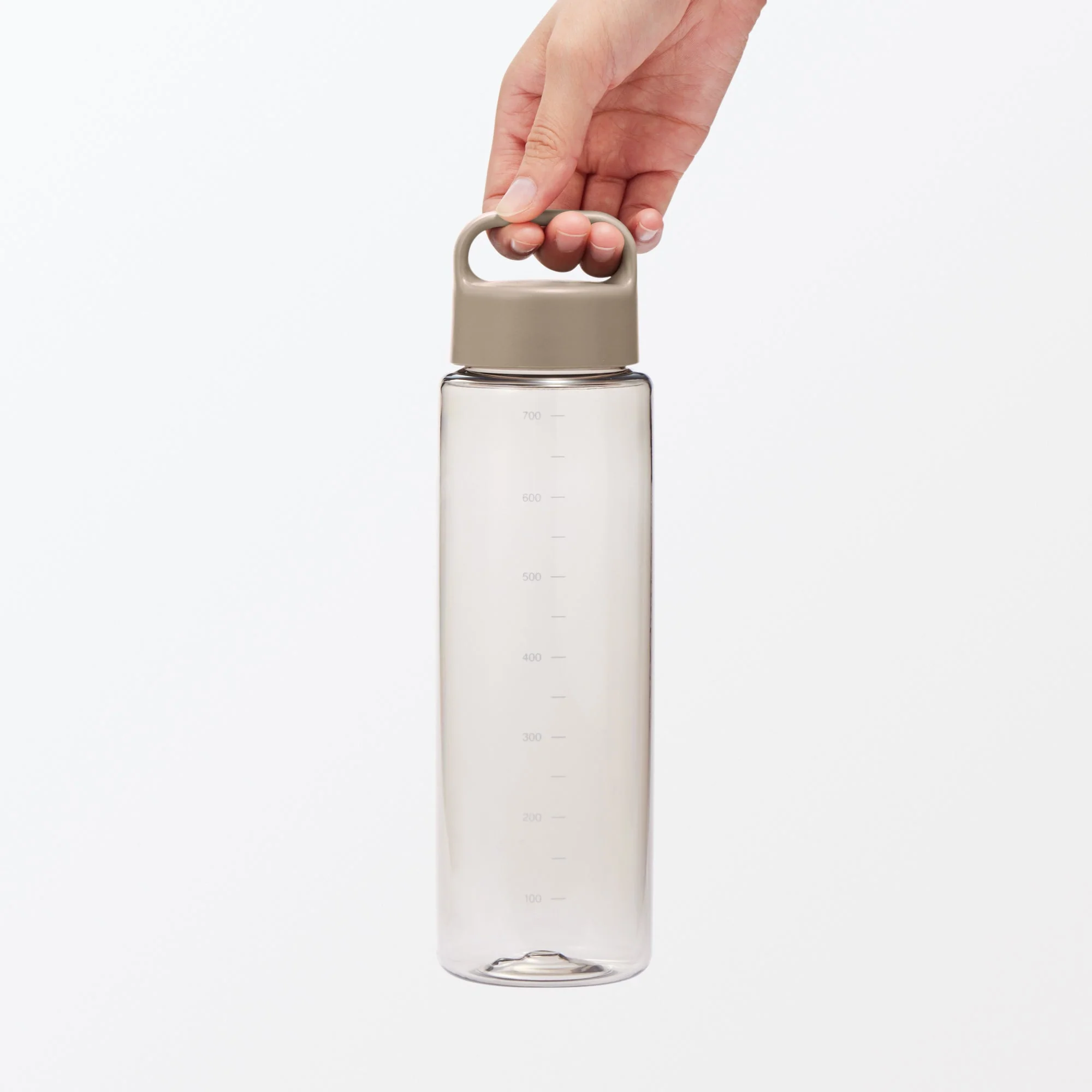 Easy-to-Carry Water Bottle With Scale - Sand Beige (23.7 fl oz) - Image 6
