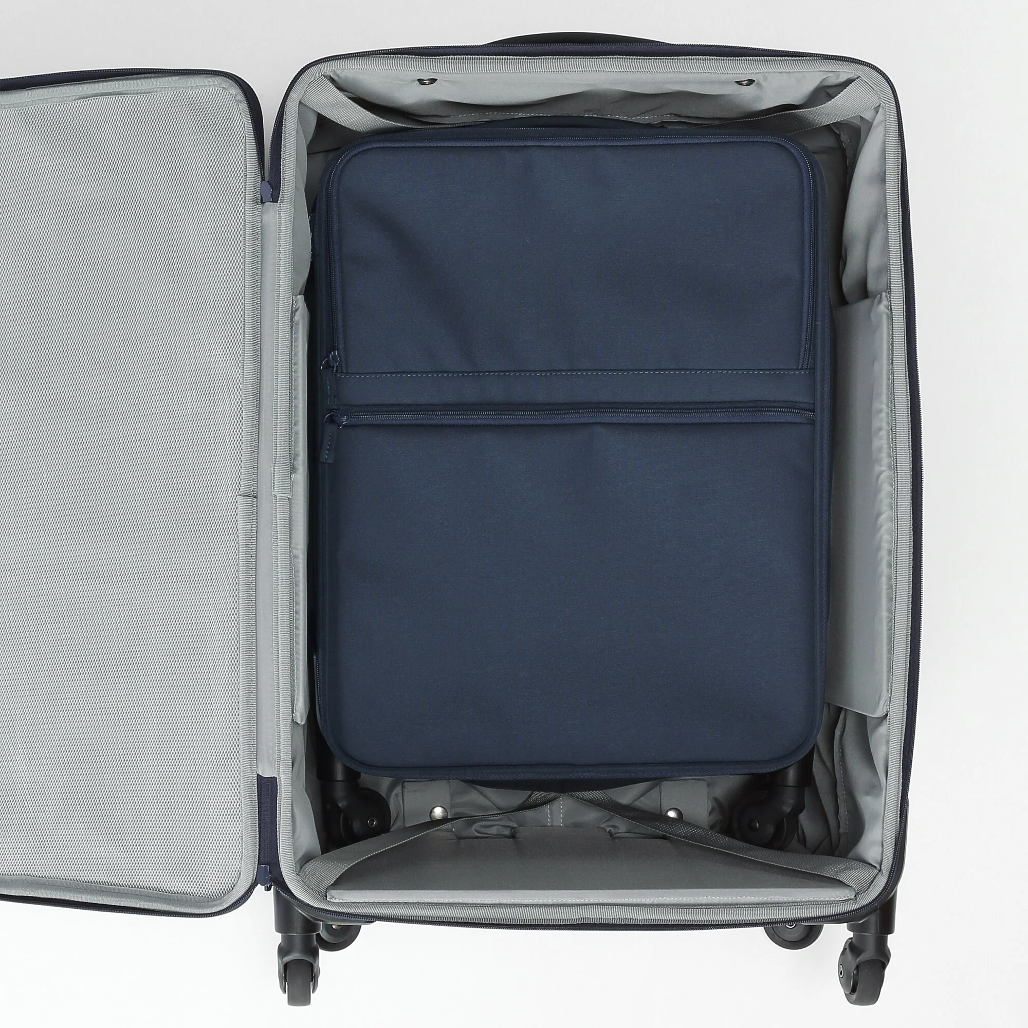Easy To Store Soft Carry On Suitcase Small - Image 40