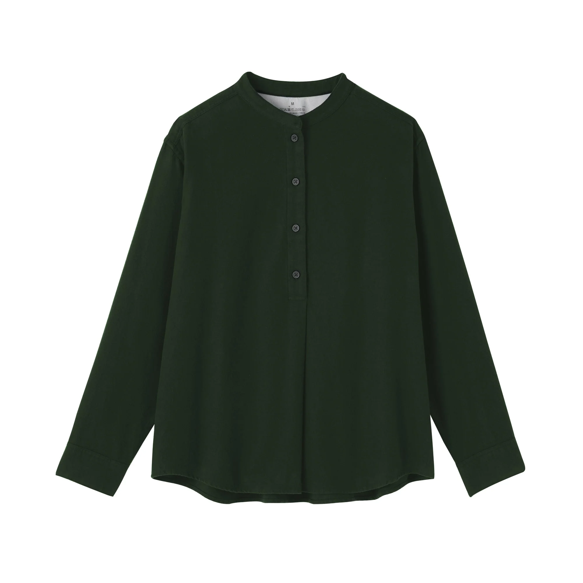 Flannel Stand Collar Blouse - Image 18