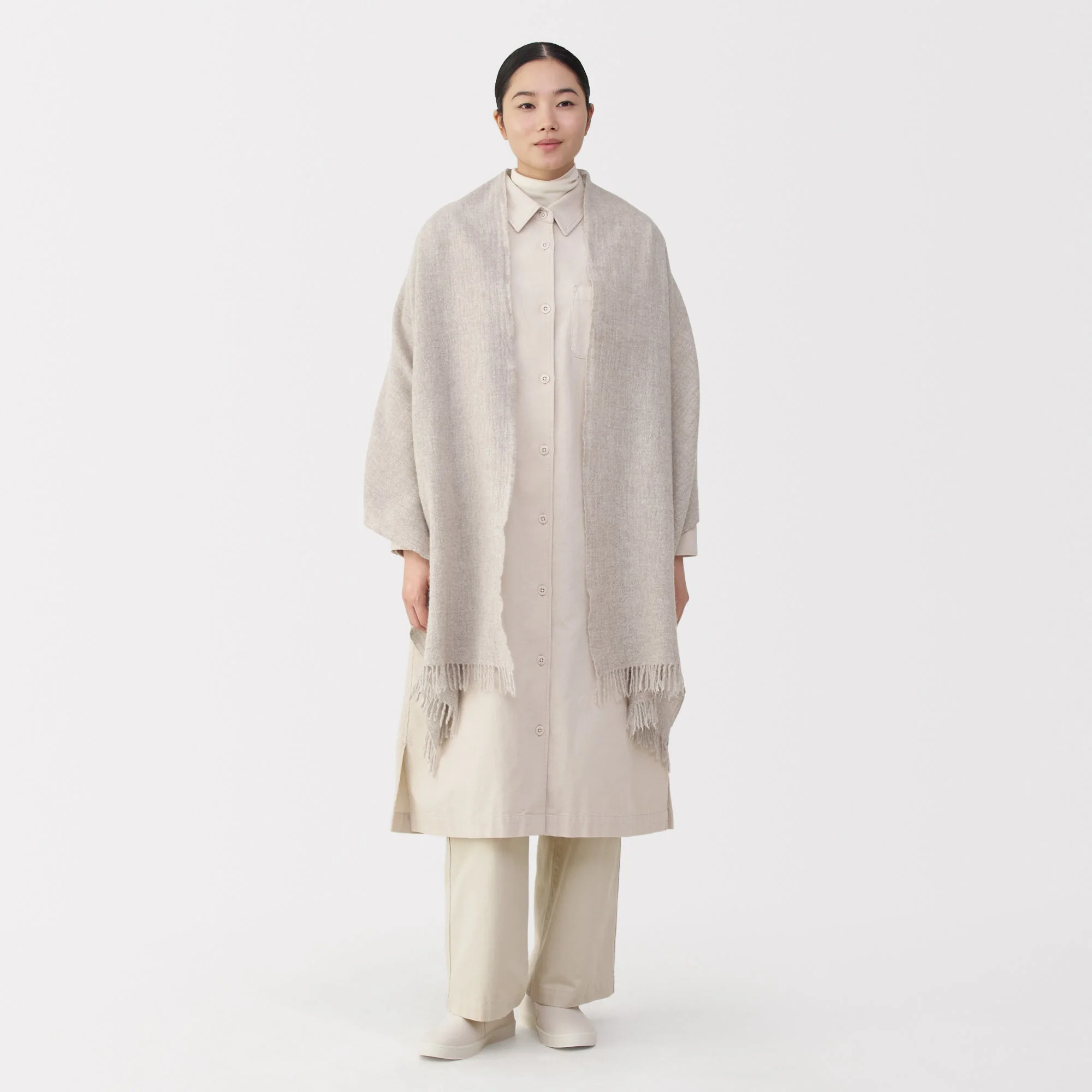 Fluffy Wool Blanket Stole - Image 24